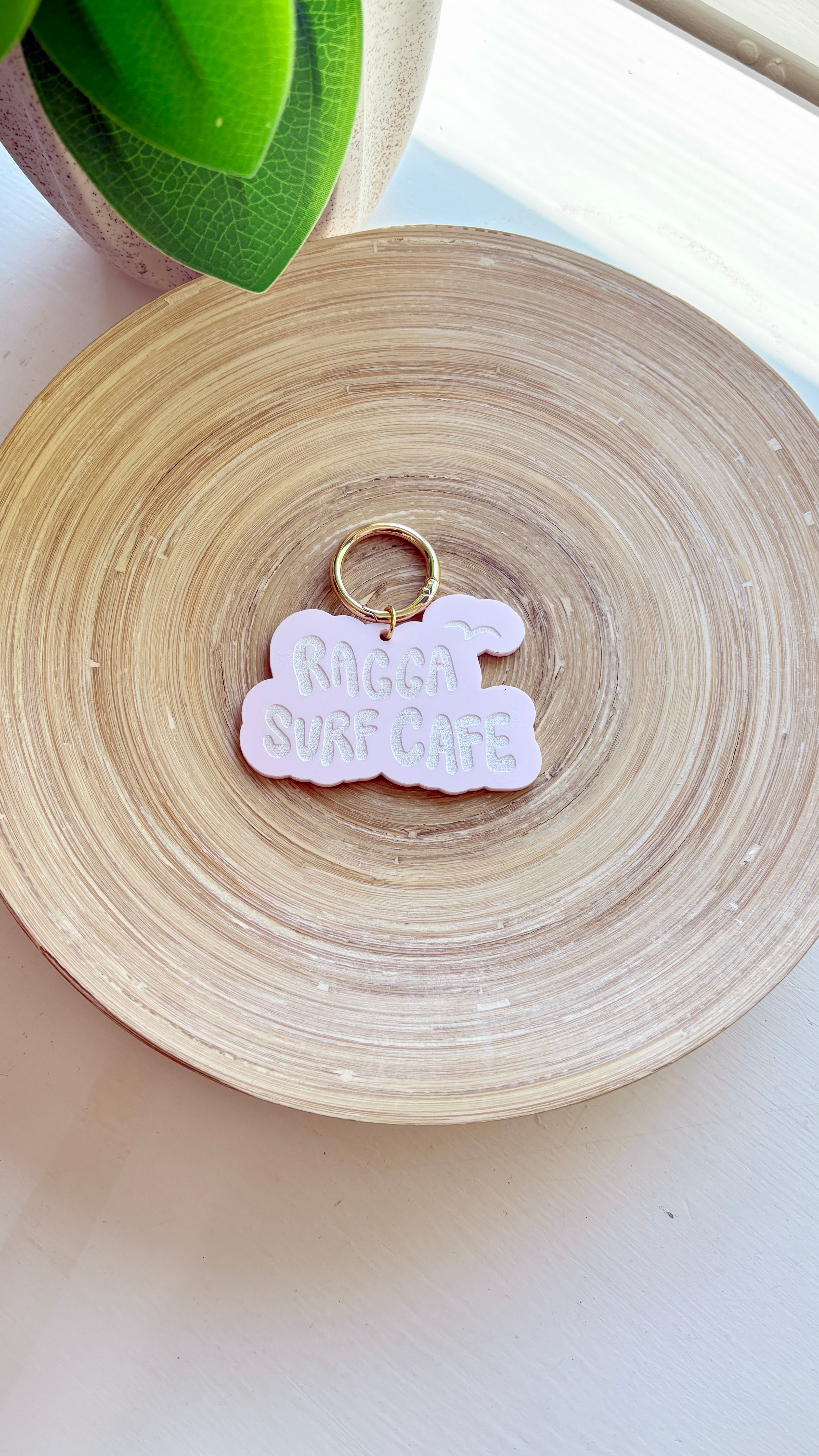 Ragga Surf Cafe Acrylic Keychain
