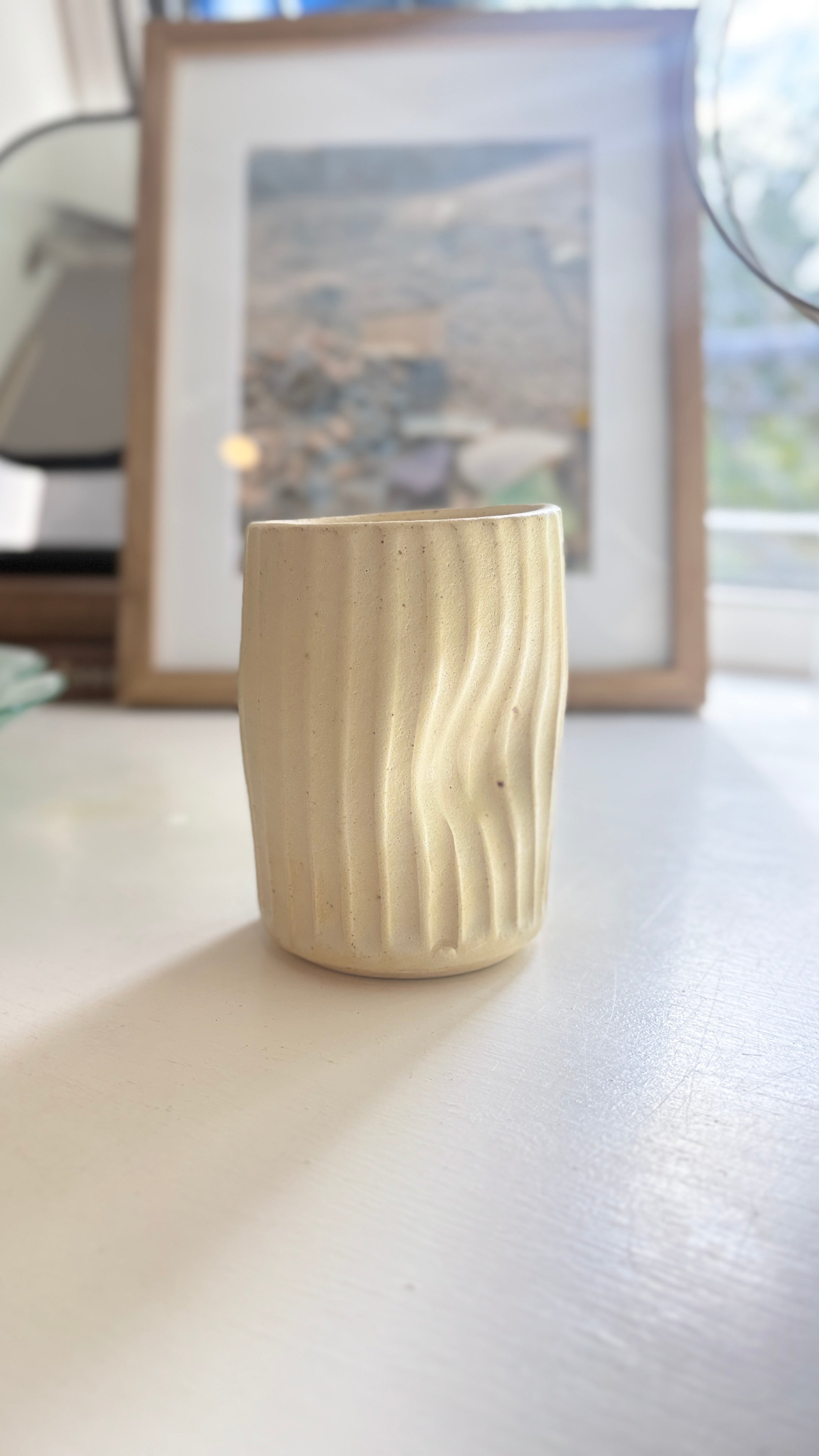 Big Hug Carved Mug - it's wonky