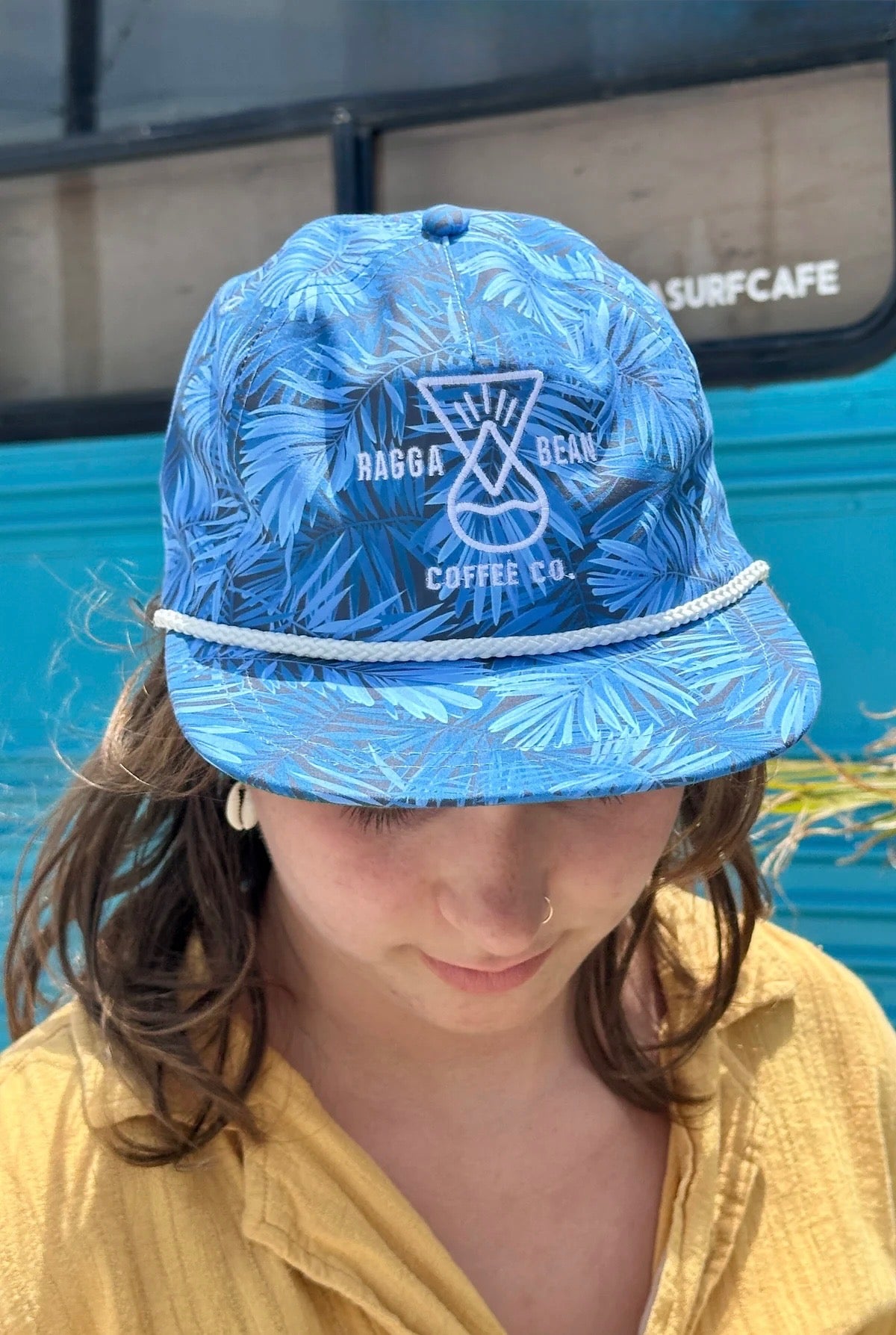 Ragga Bean Coffee Co. Flat Bill Palm Hats
