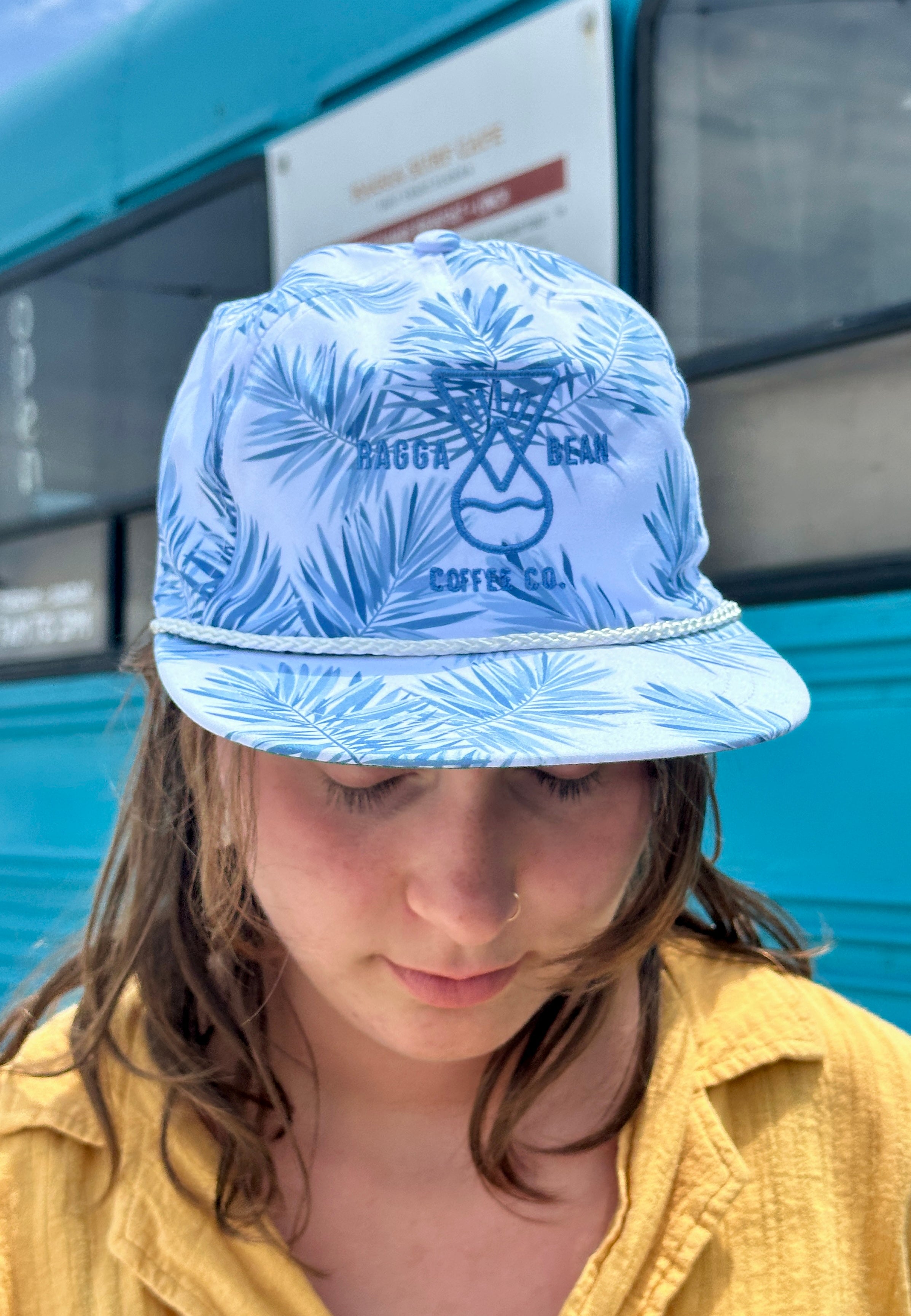 Ragga Bean Coffee Co. Flat Bill Palm Hats