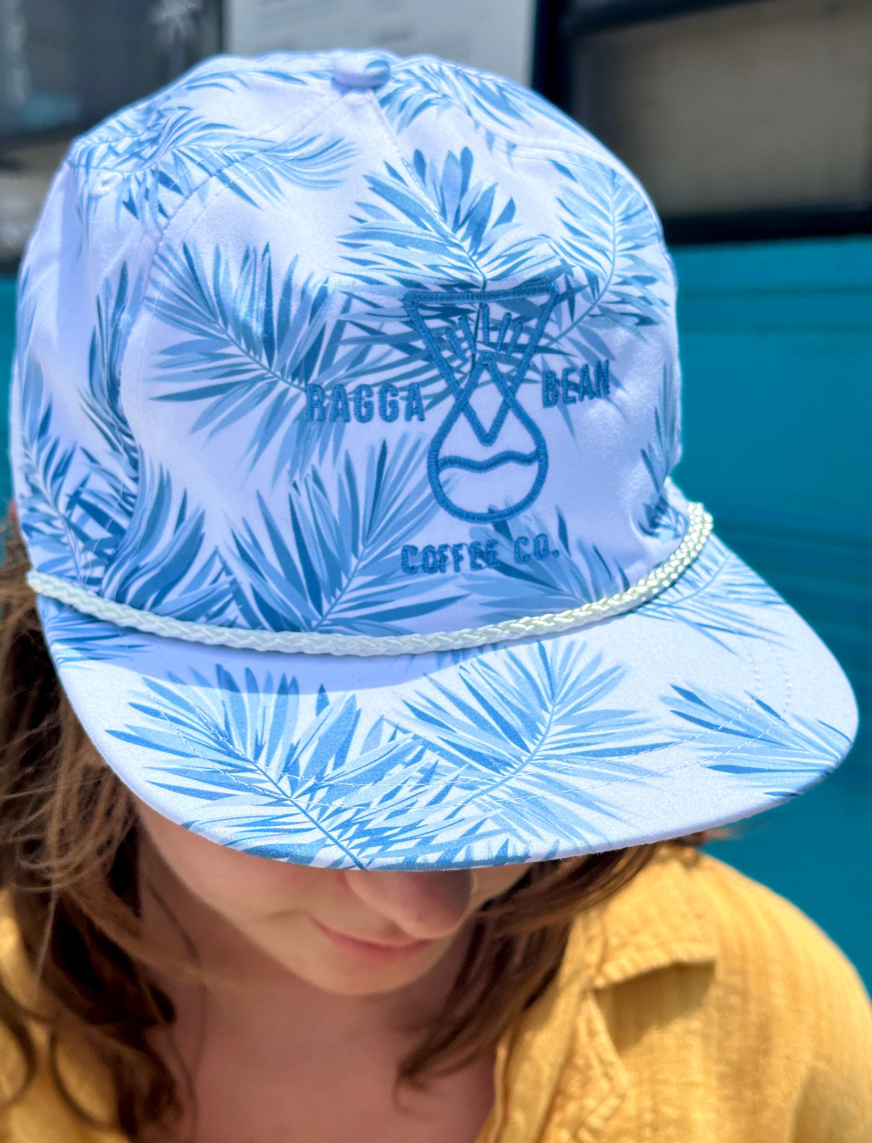 Ragga Bean Coffee Co. Flat Bill Palm Hats