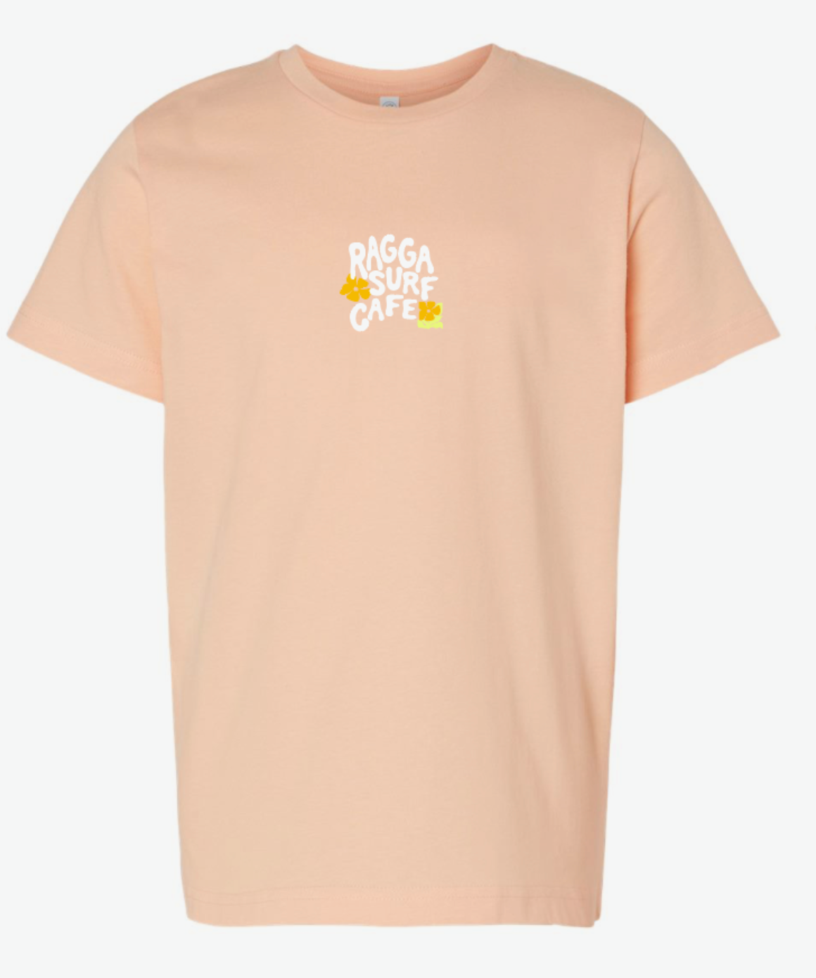 Youth RSC Surf Eat Repeat Check - Peachy Youth Tee