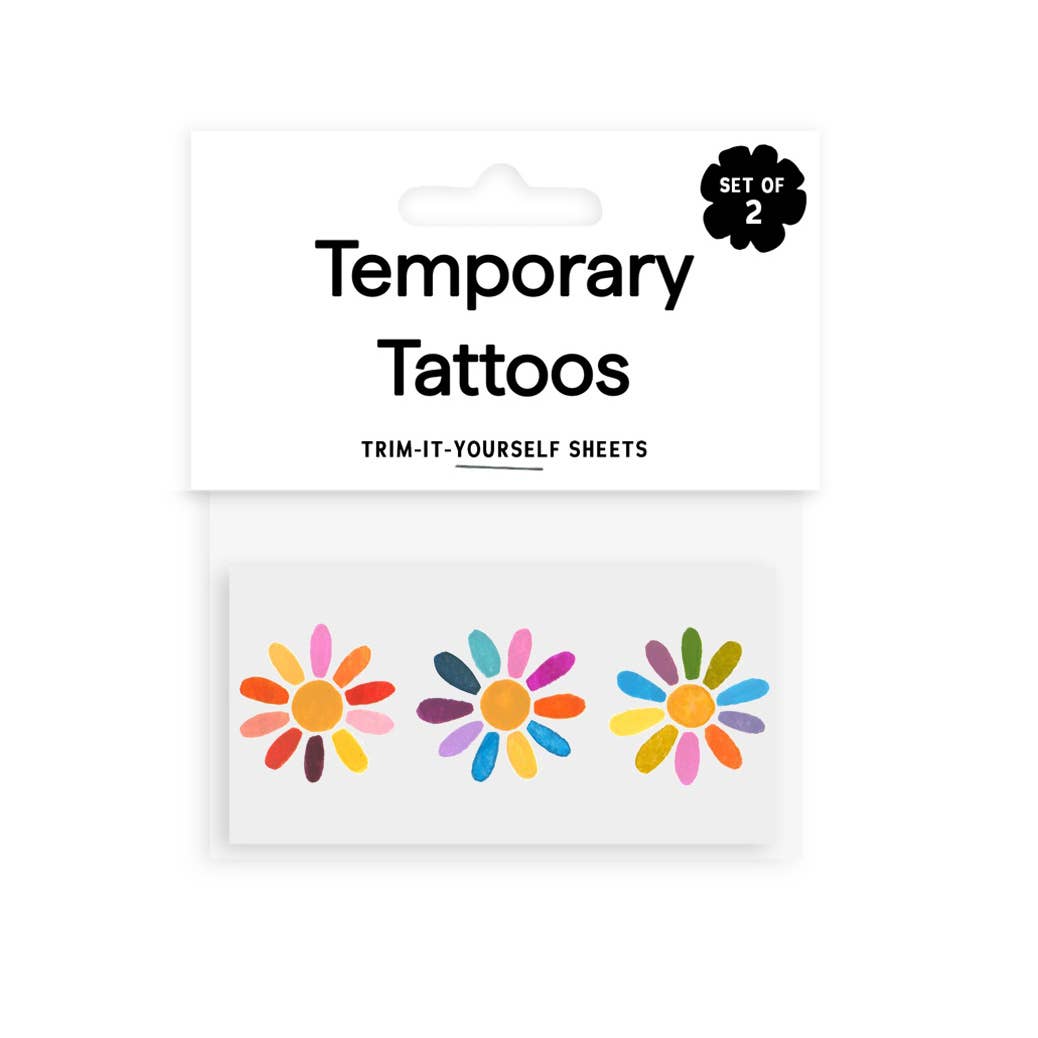 Flower Power Temporary Tattoos