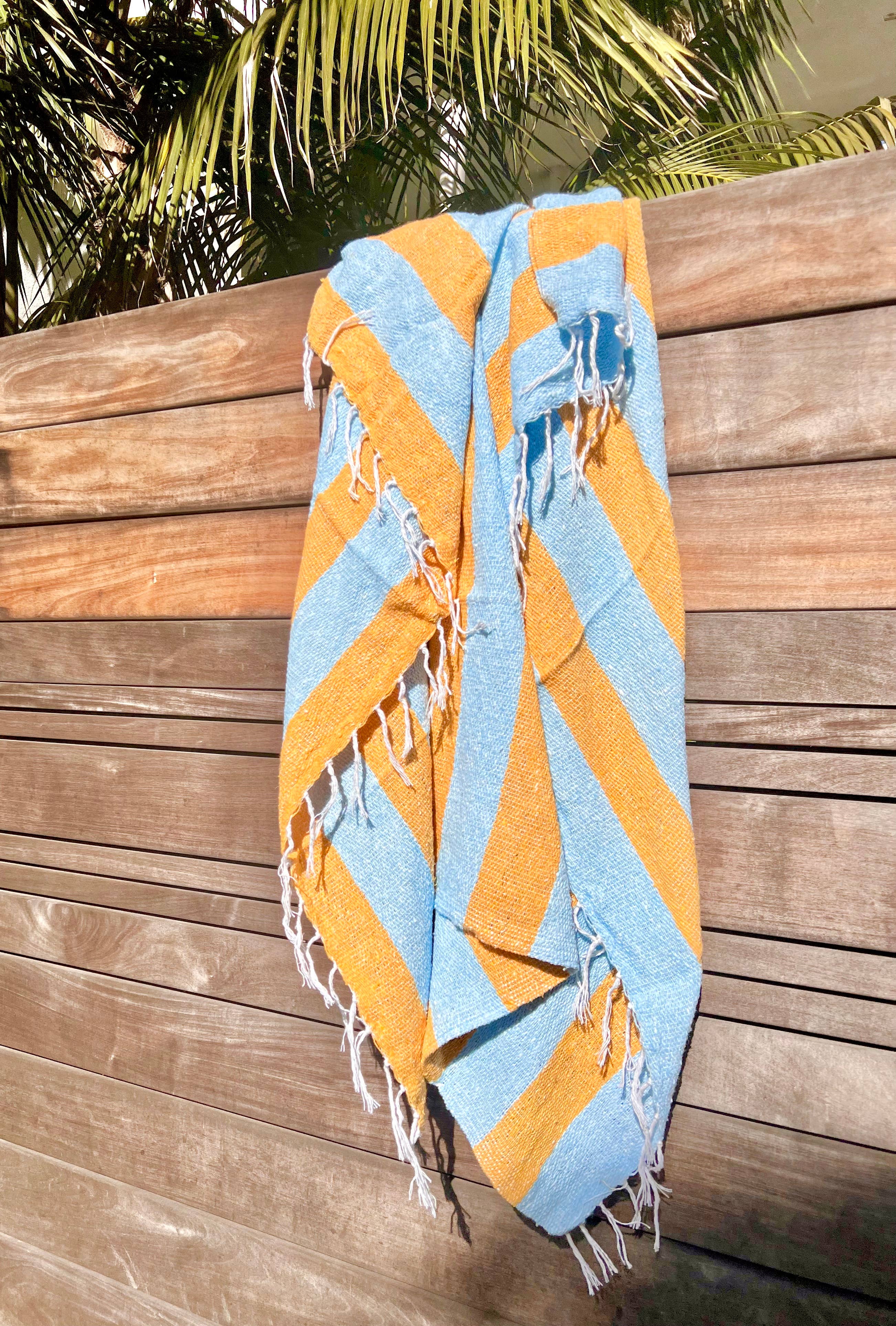 Mahalo Market - Cabana Throw Blanket l Beach Towel l Mexican Blanket