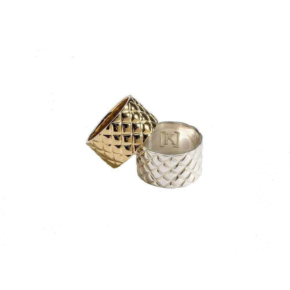 Pineapple Texture Band Ring