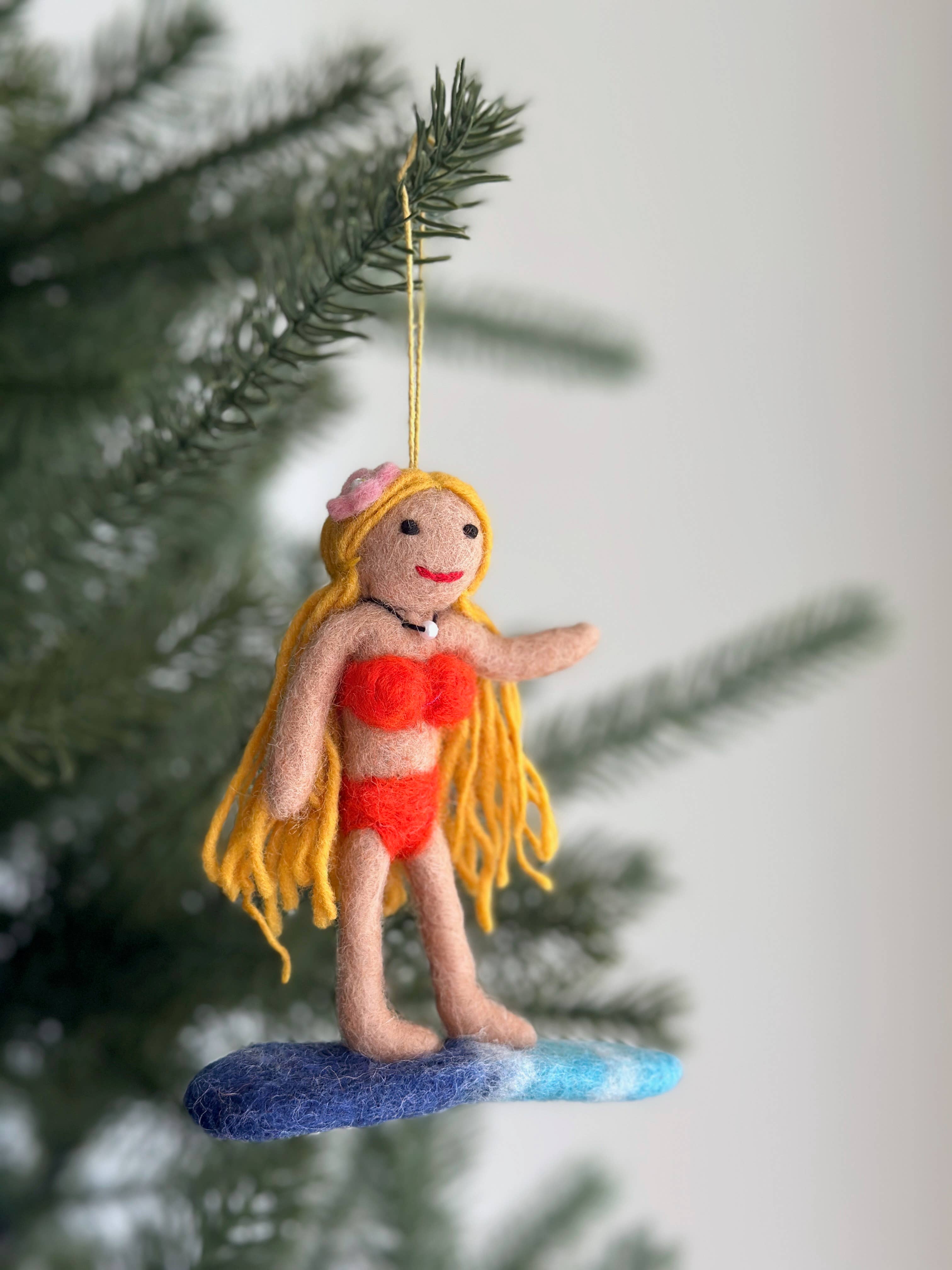 Felt Ornament - Surfer Girl