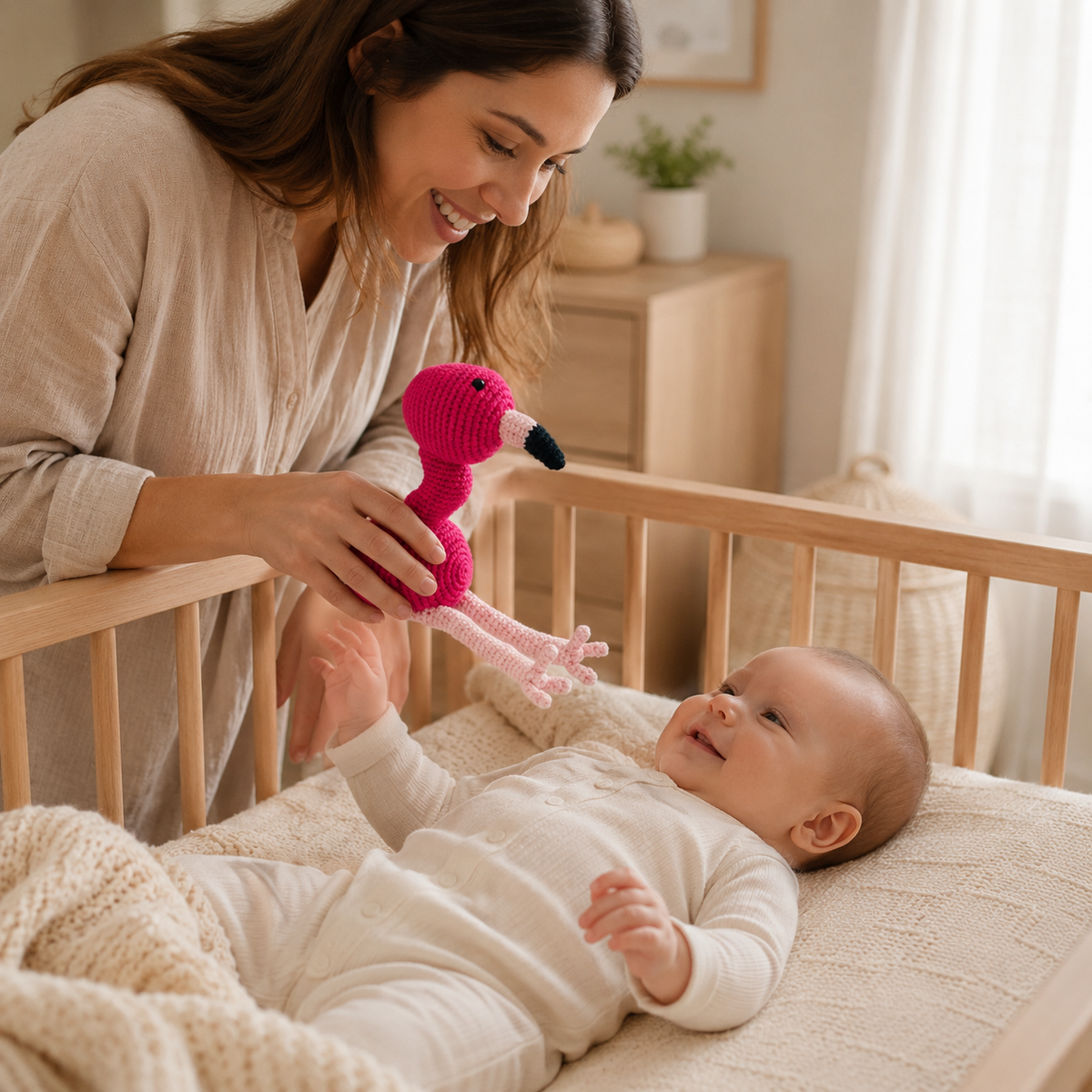 Lullaby Stitch | Flamingo Rattle