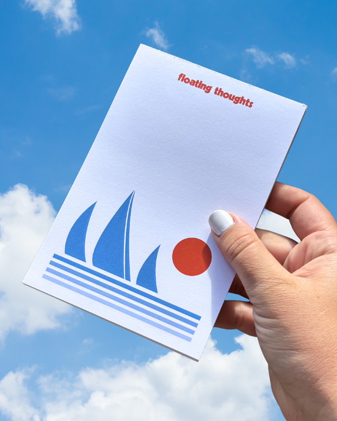 Floating Thoughts Sailboat Notepad