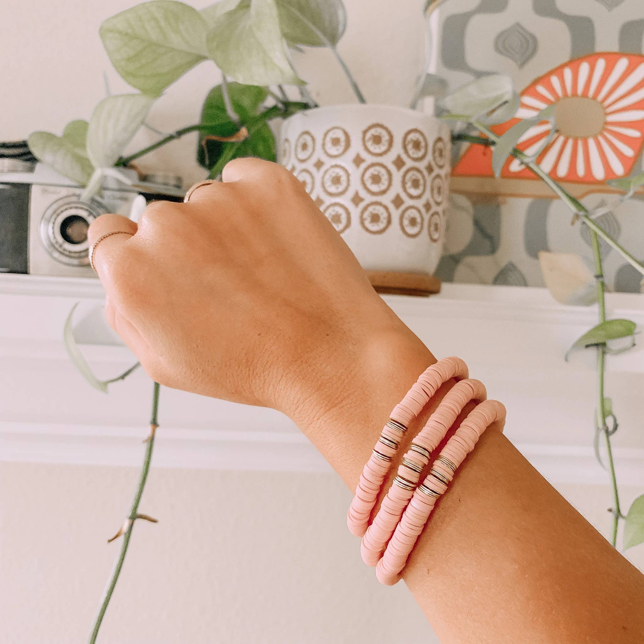 driftaway jewelry - Shelby Stacks in Mauve