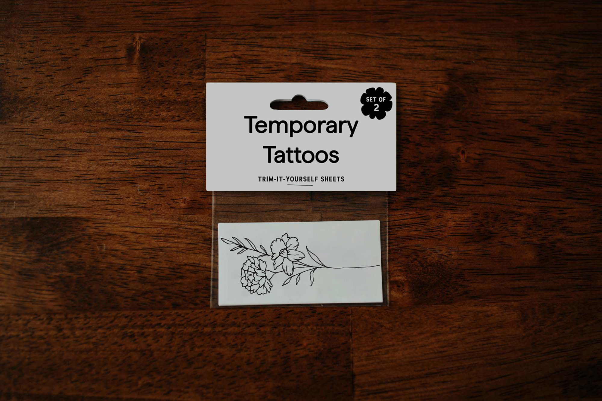Golden Duo Temporary Tattoos