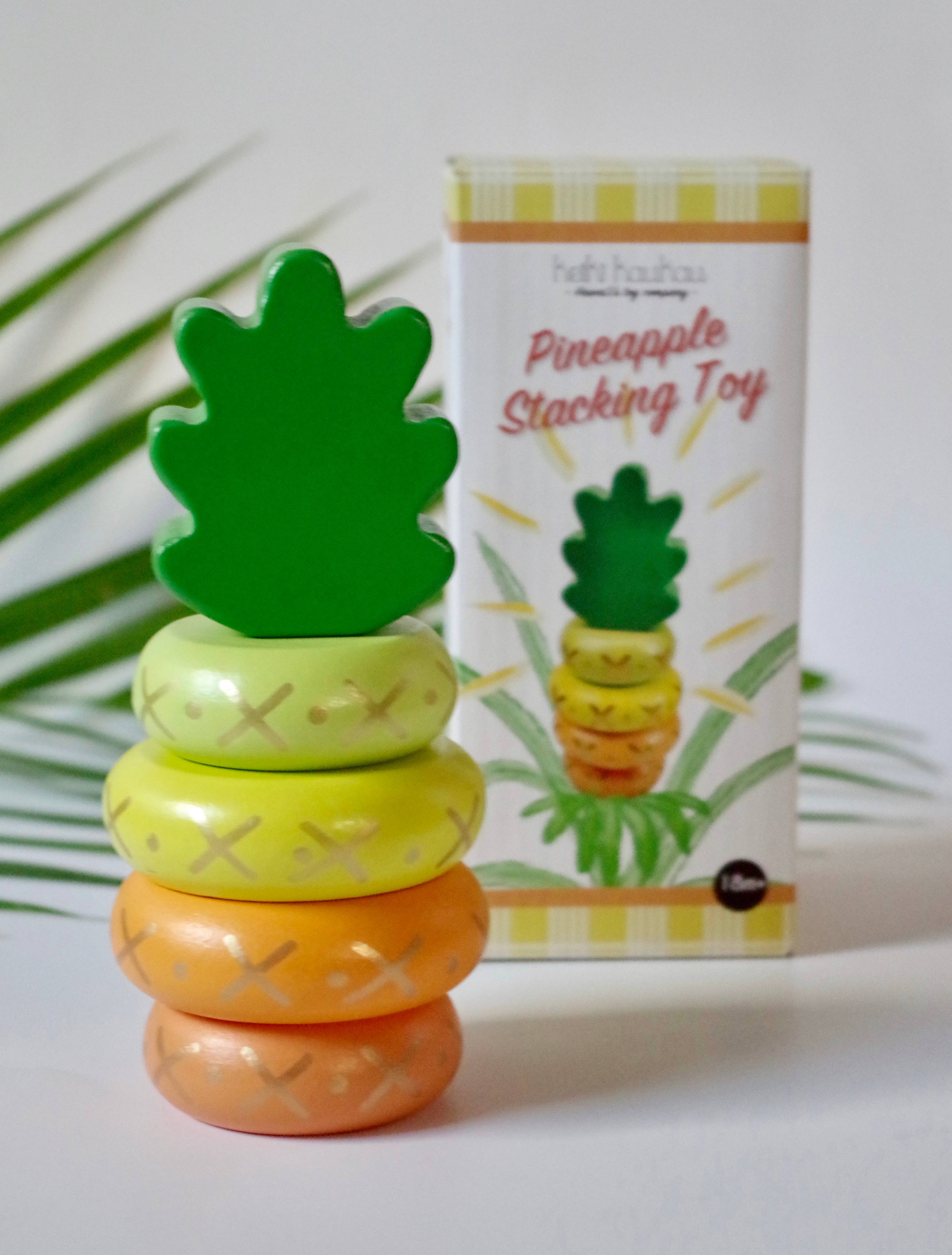 Pineapple Wooden Stacking Toy