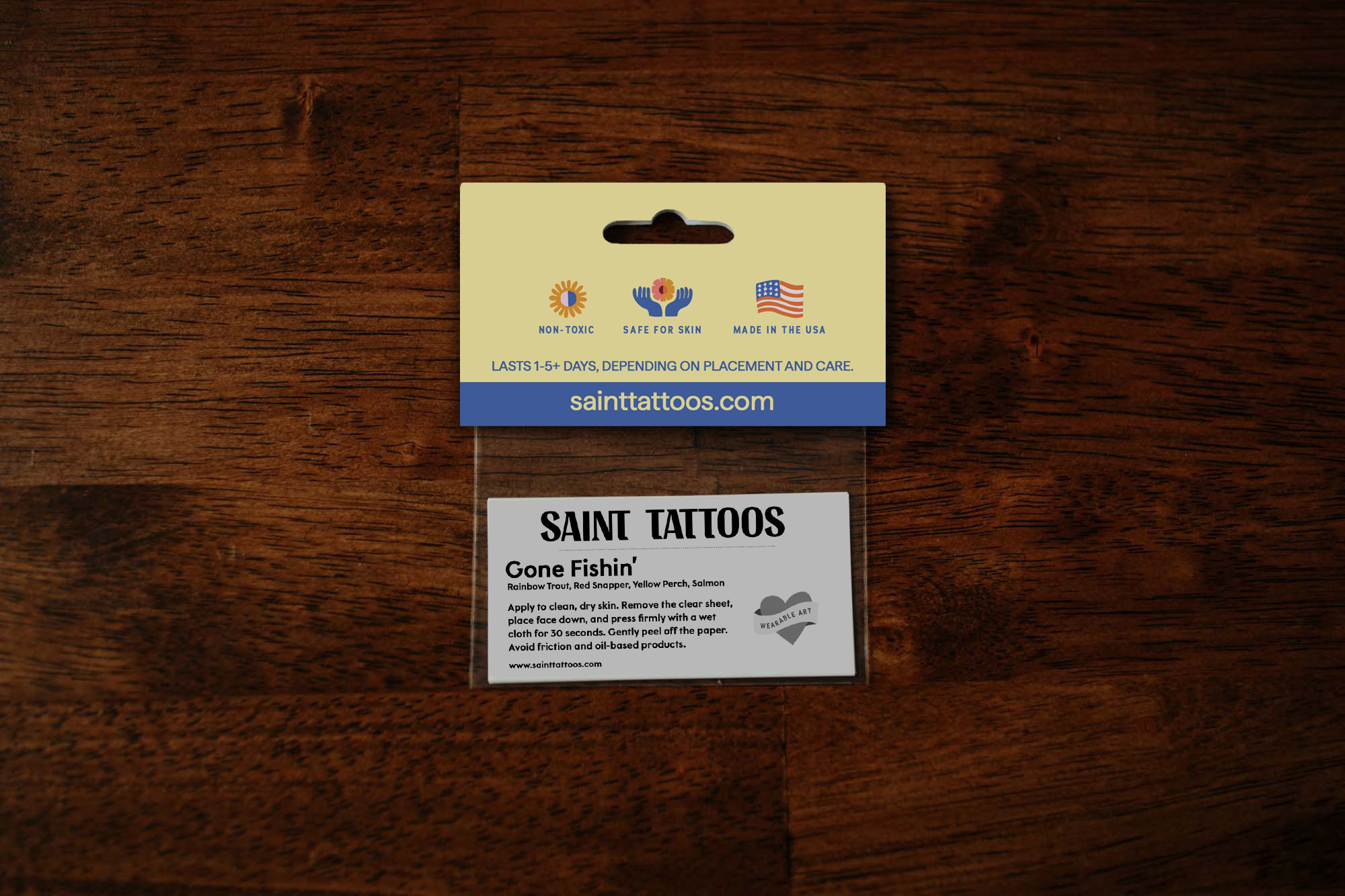 Gone Fishin' Temporary Tattoos