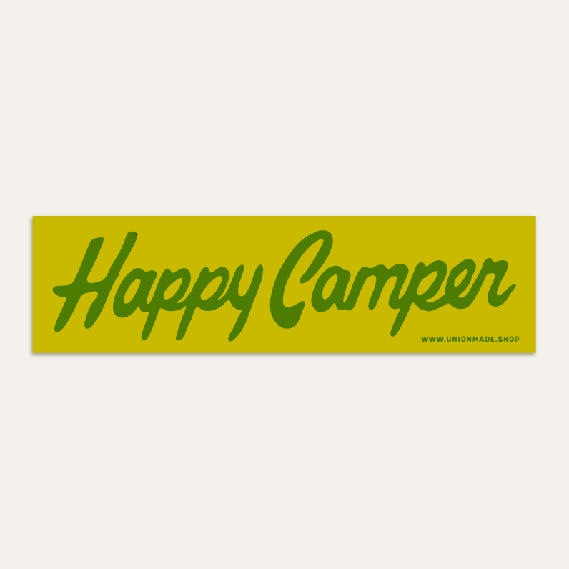 Happy Camper - Bumper Sticker