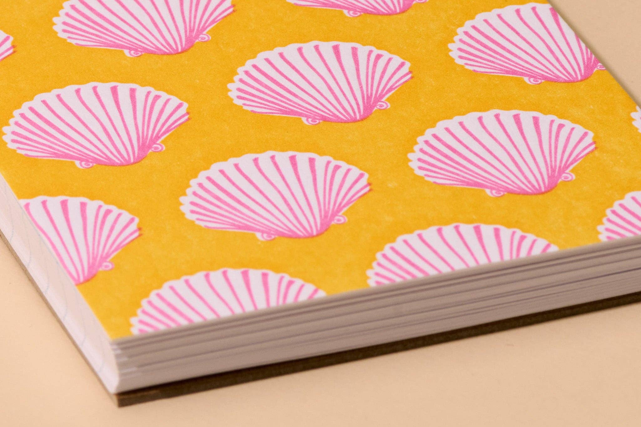 Pink Shells Letterpress Spiral Notebook