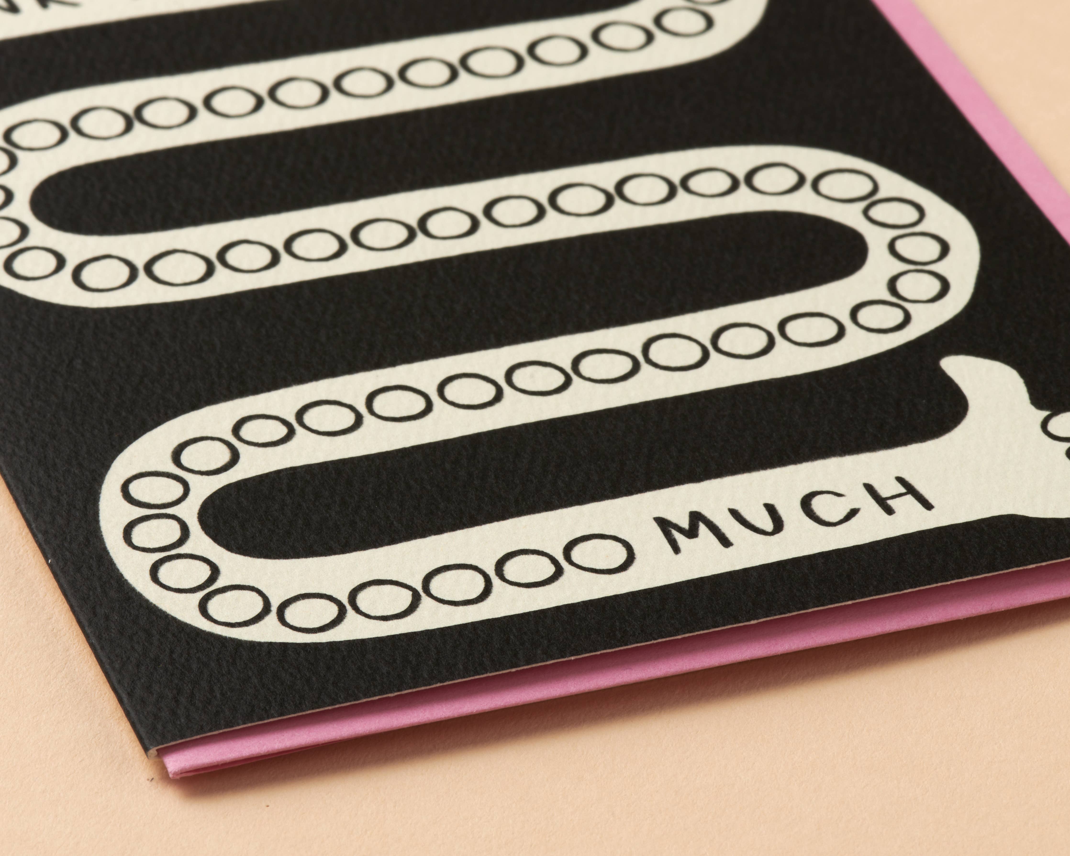 Thanks Soooo Much Greeting Card - Made in USA, Cute, Funny, Thumbs Up