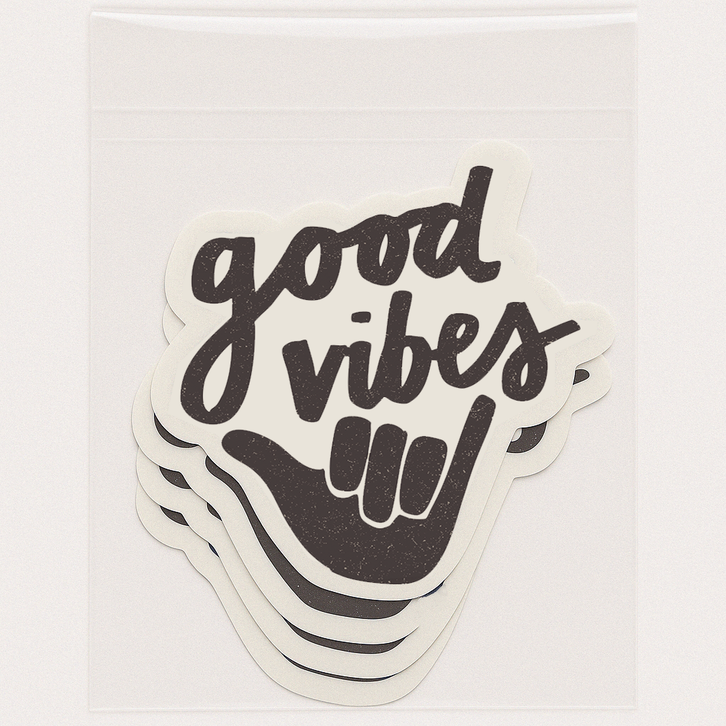Good Vibes Sticker | Laptop Sticker | Surf Sticker 3"