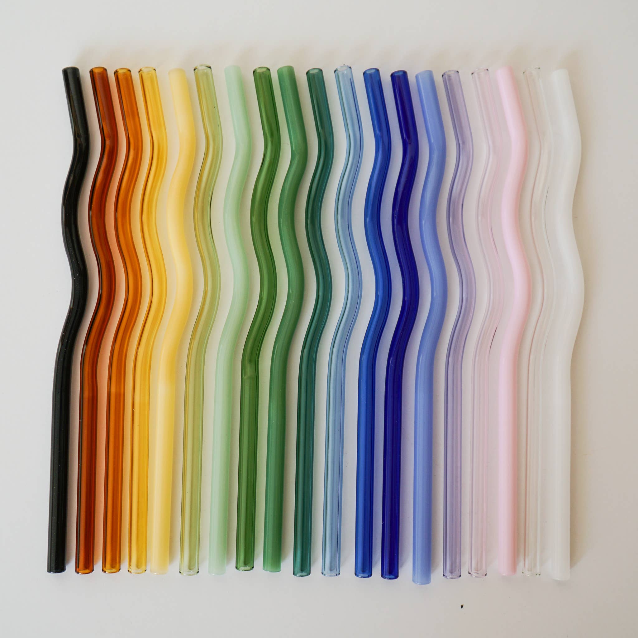 Wavy Glass Straws