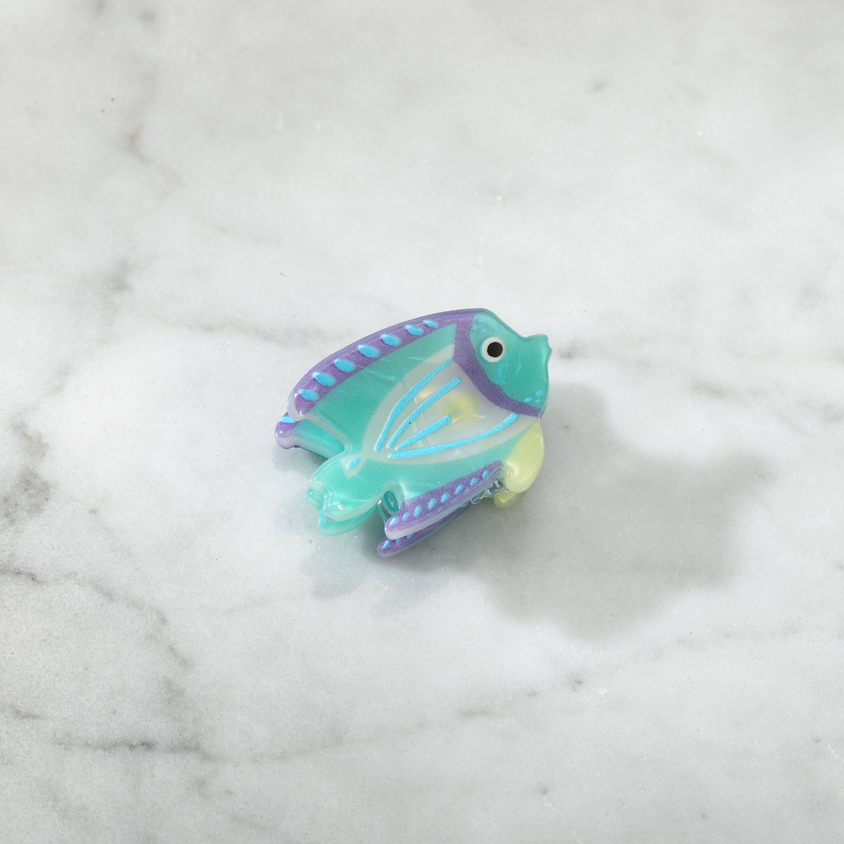 Eco-Friendly Mini Seafoam Reef Fish Hair Clip