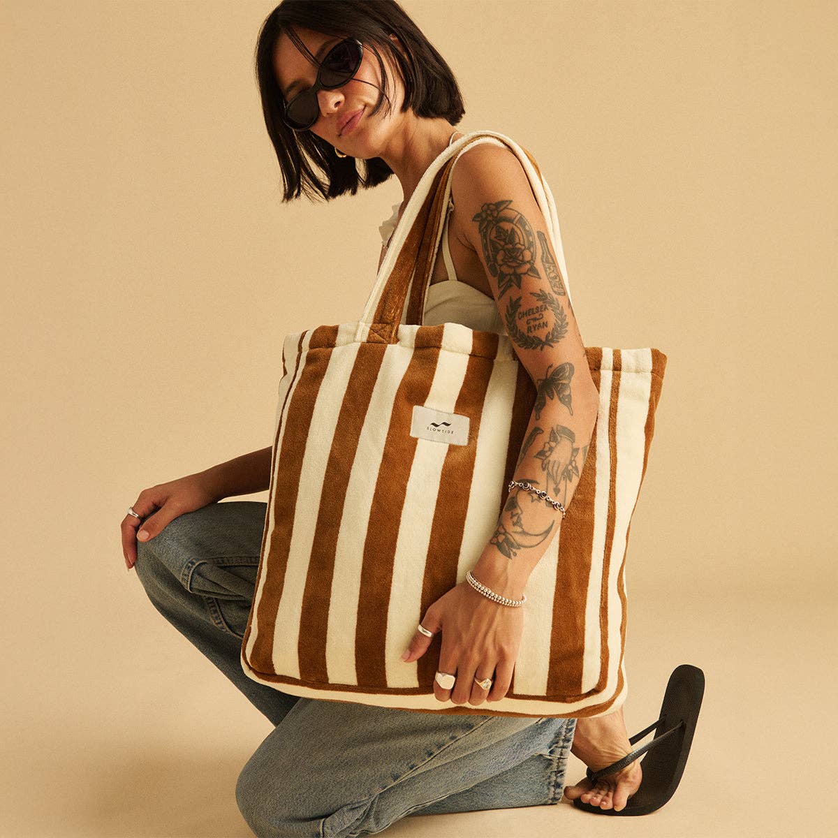 Cabana Terry Tote Bag - Brush