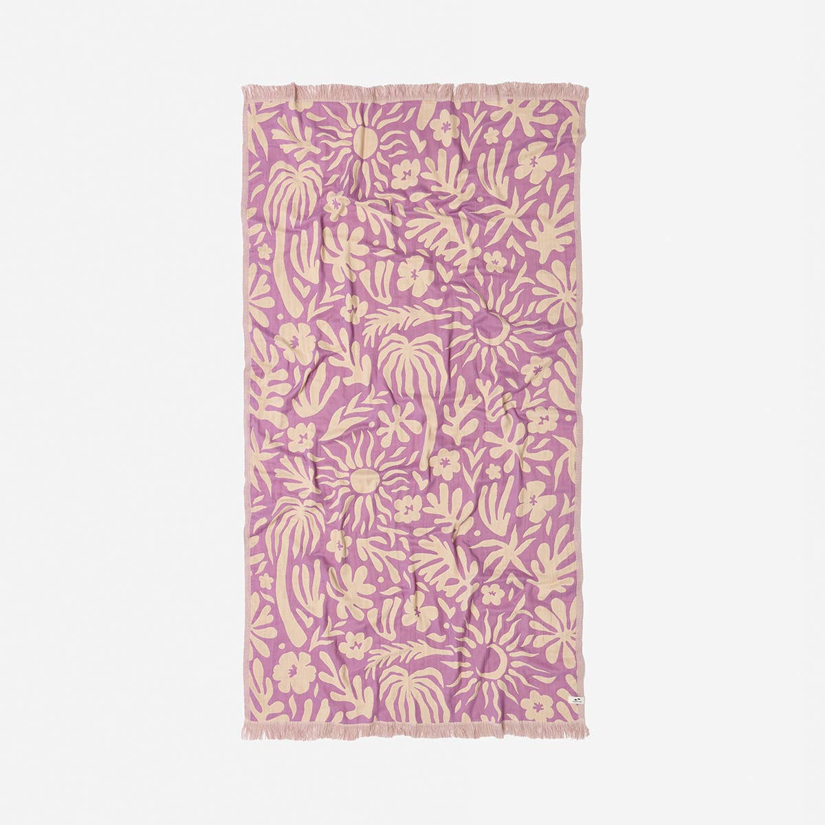 Sunny Driftweave Turkish Towel - Grimace
