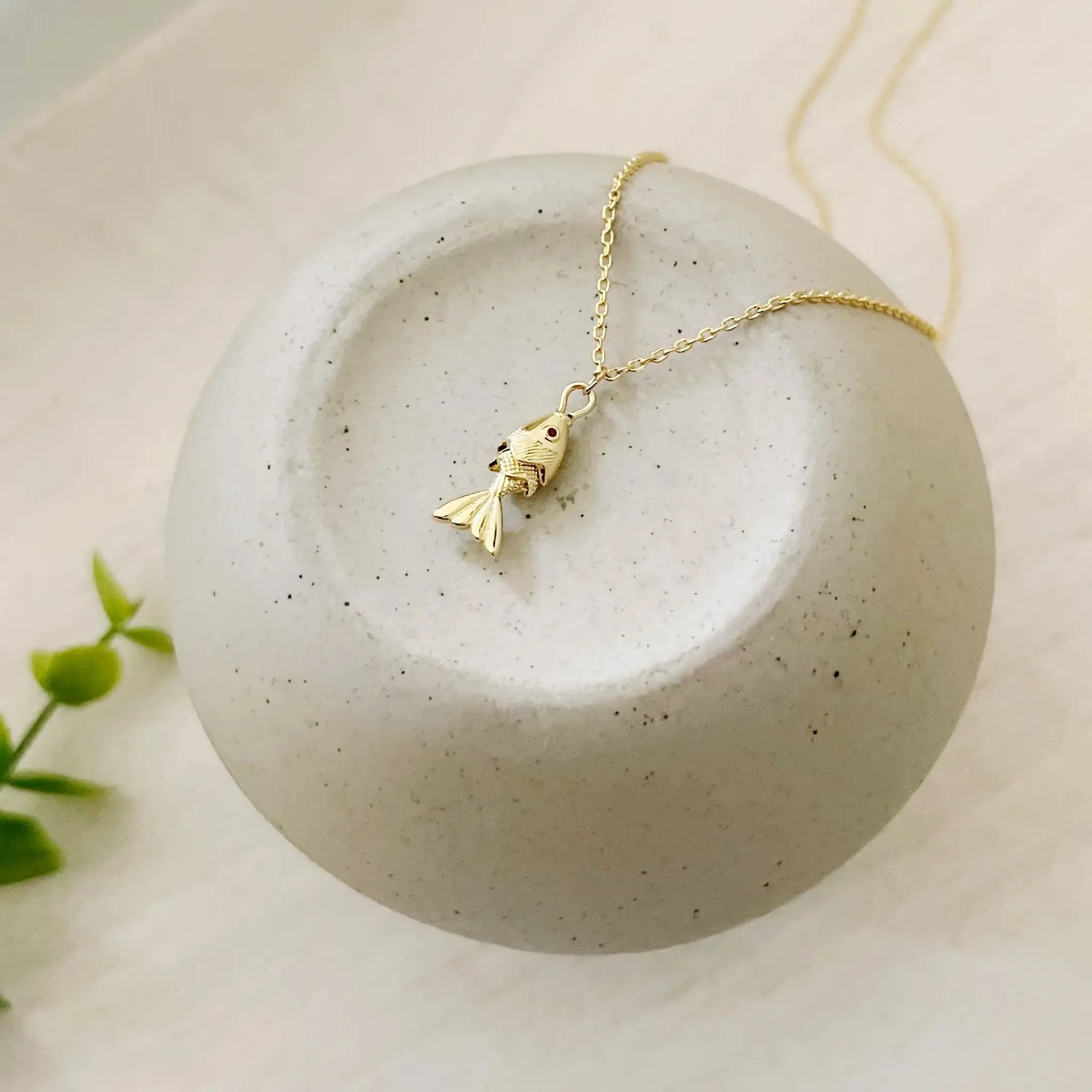 Fearless // fish pendant necklace
