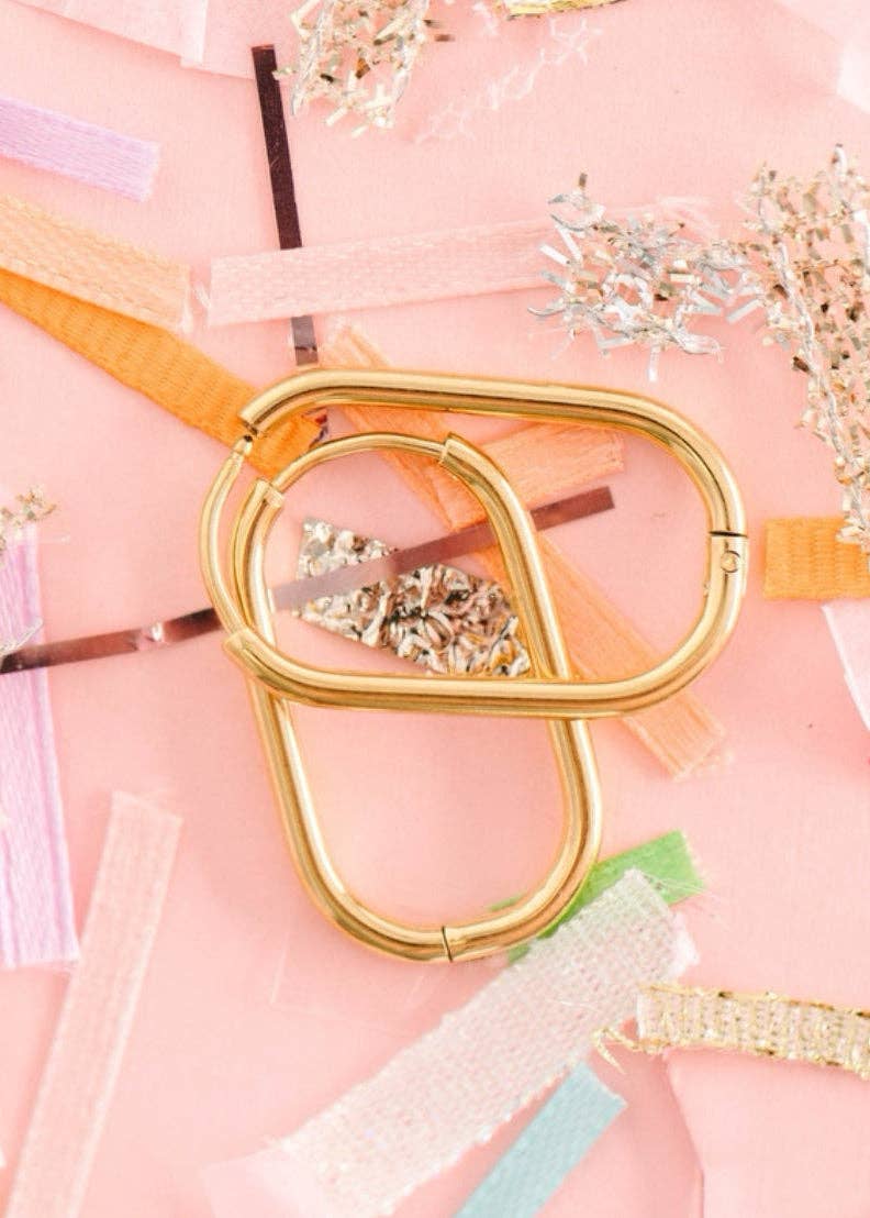 Rectangle Gold Huggies