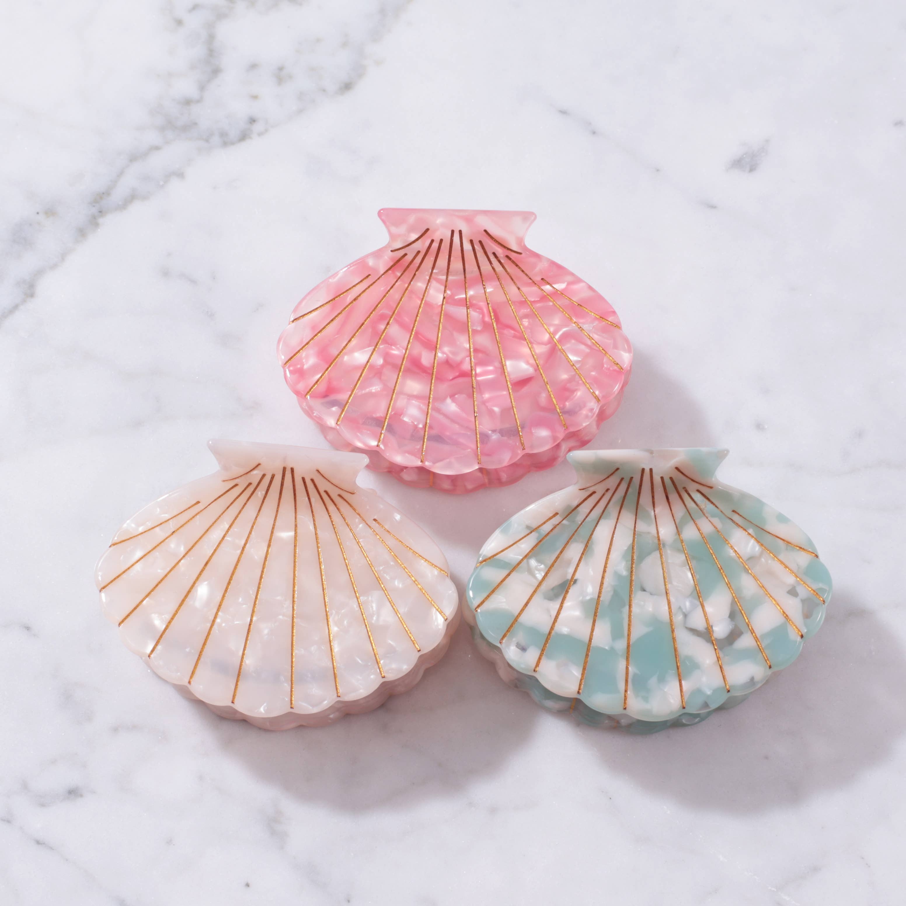 Eco-Friendly Scallop Shell Hair Clip Large