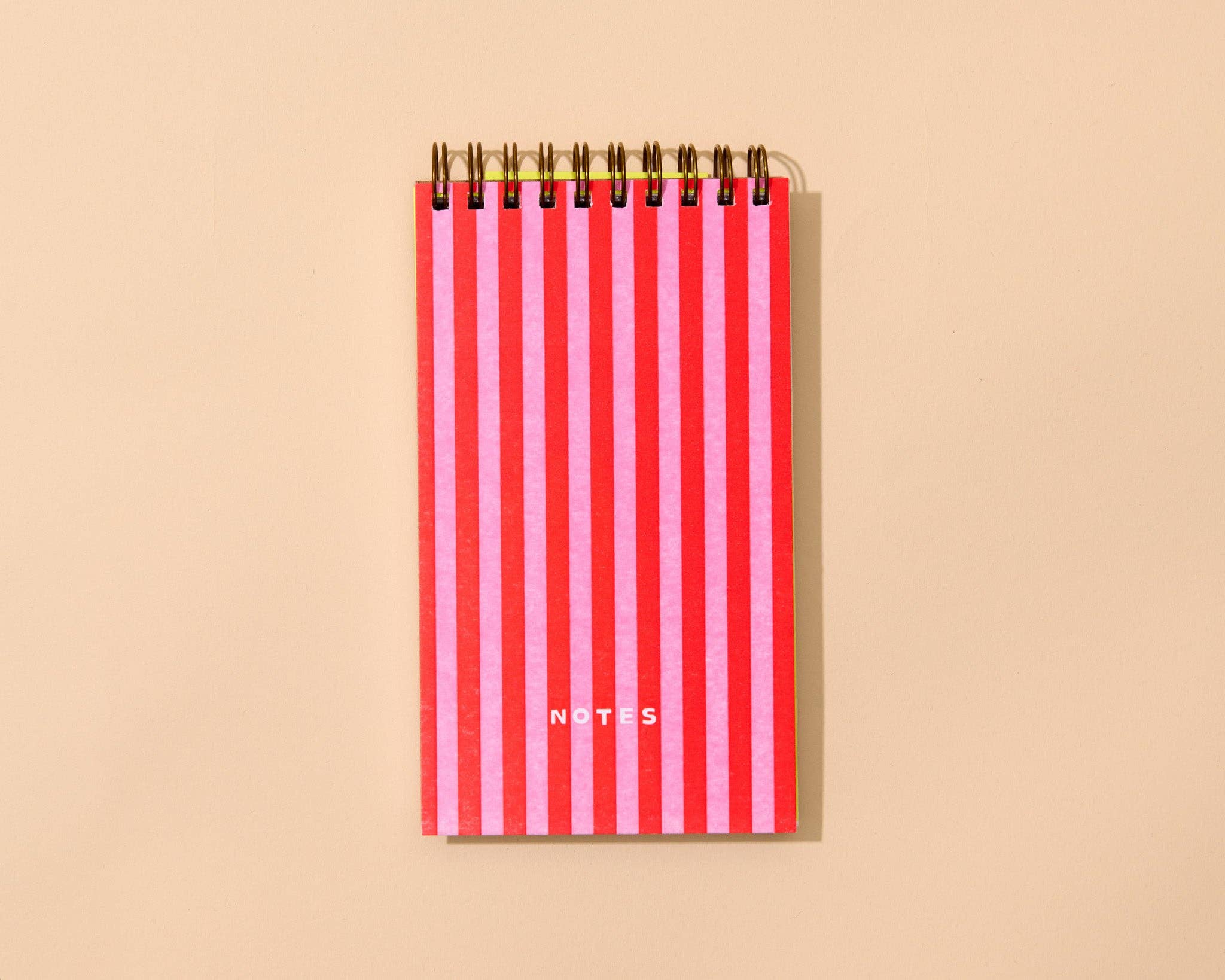 Cabana Stripe Letterpress Spiral Notebook