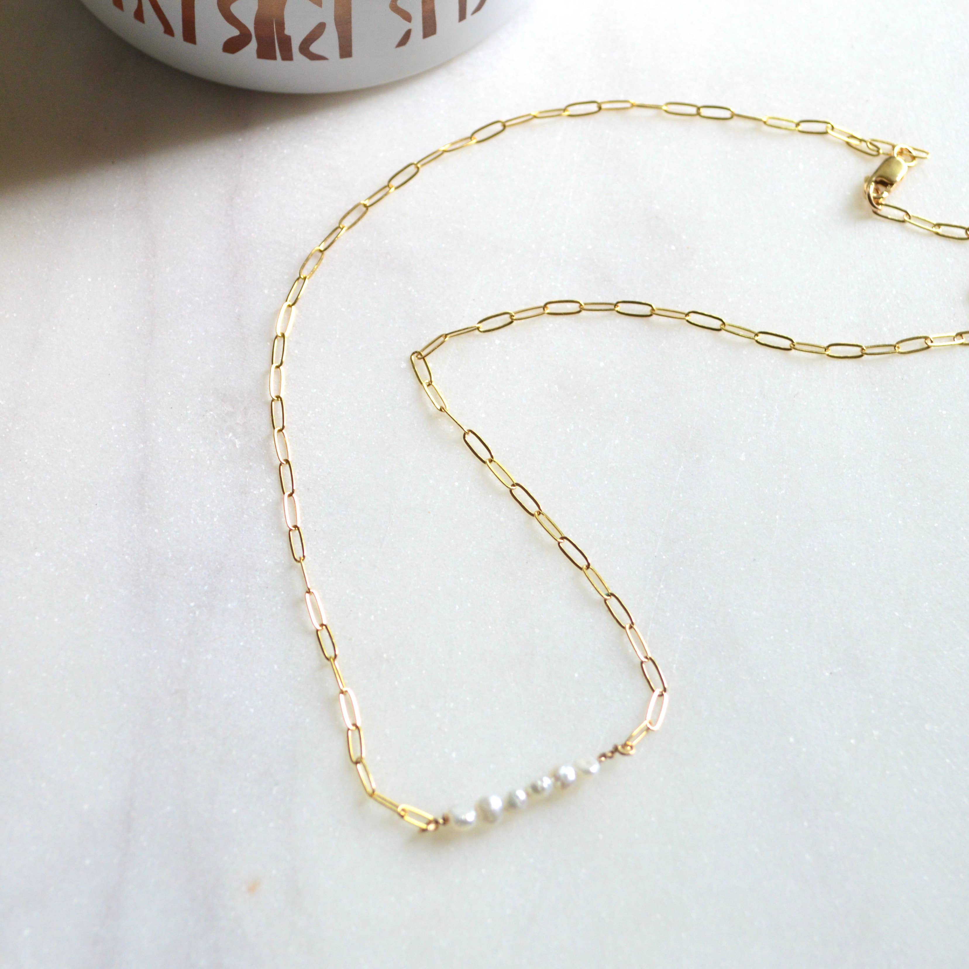 Tiny Freshwater Pearl Necklace