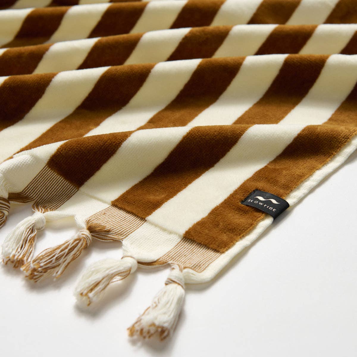 Cabana Fringe Premium Woven Towel - Brush