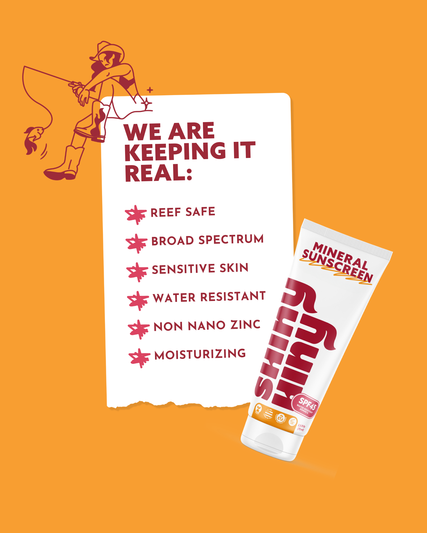 Light and Clean Mineral Sunscreen SPF 45