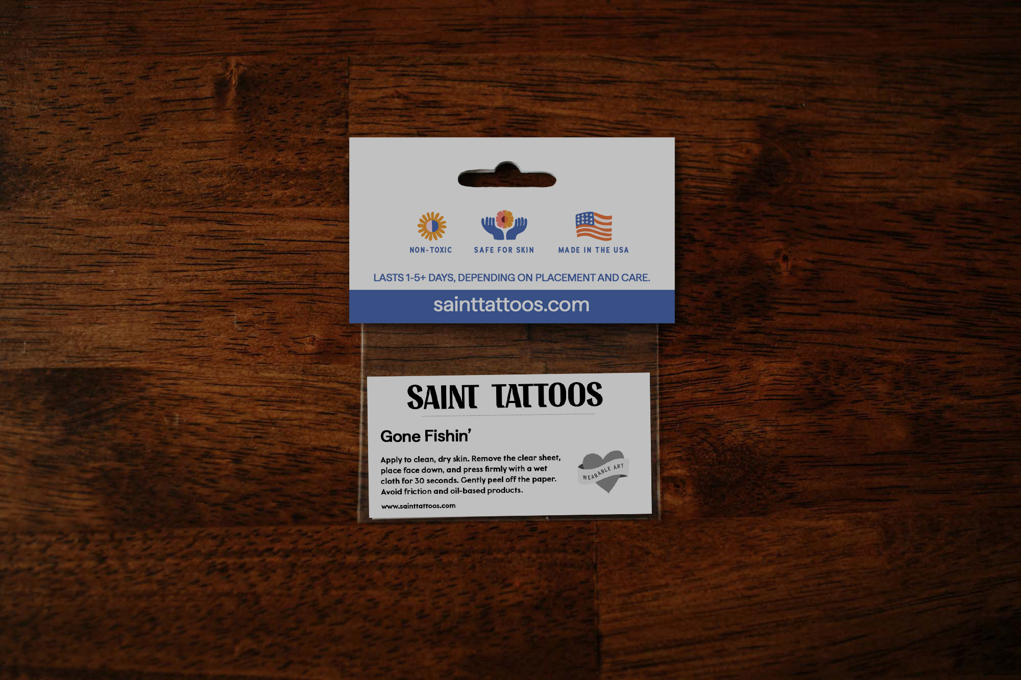 Gone Fishin' Temporary Tattoos