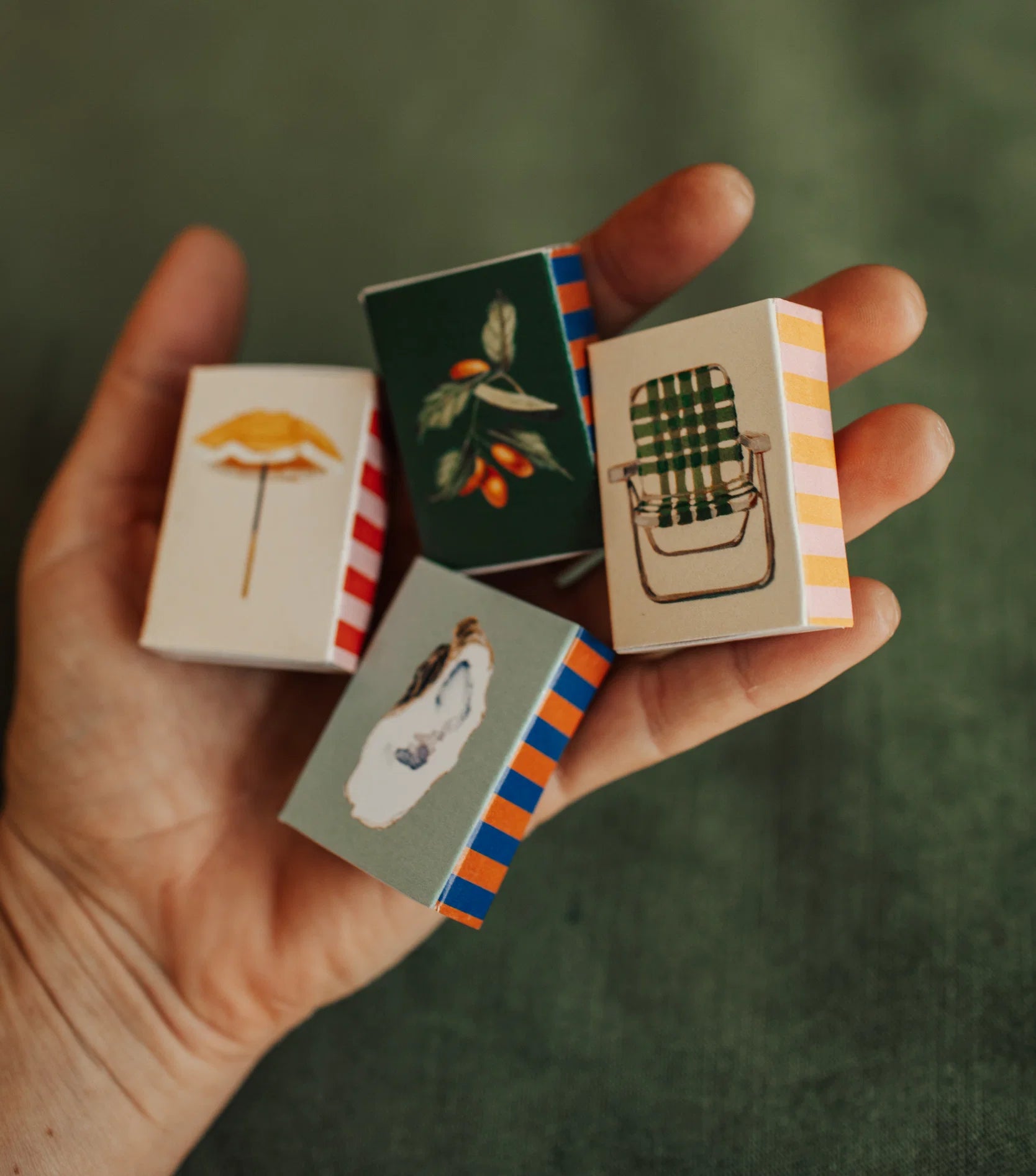 Illustrated Matchbox by Jenna Fine Art Studio