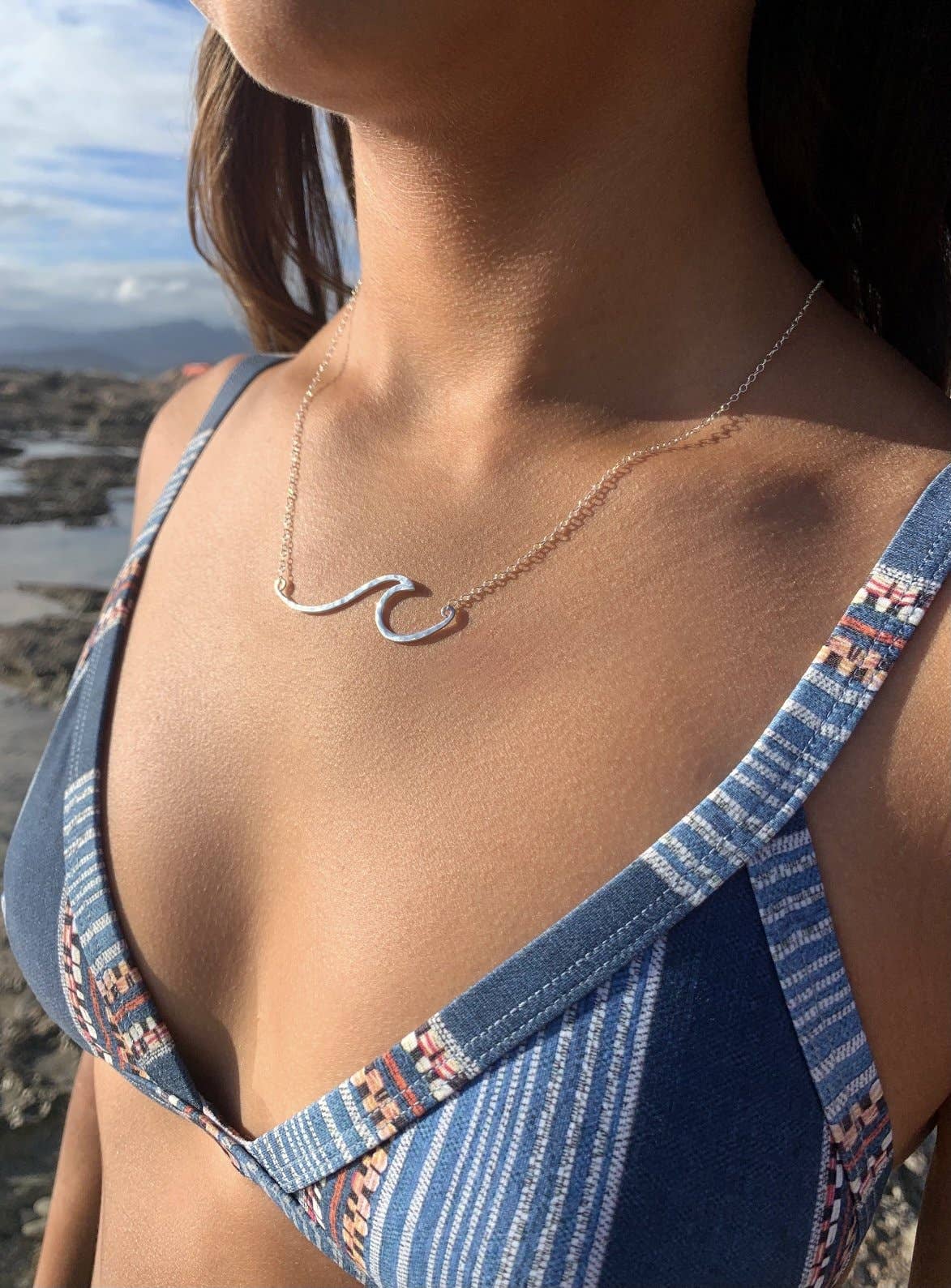 Statement Peahi Wave Necklace