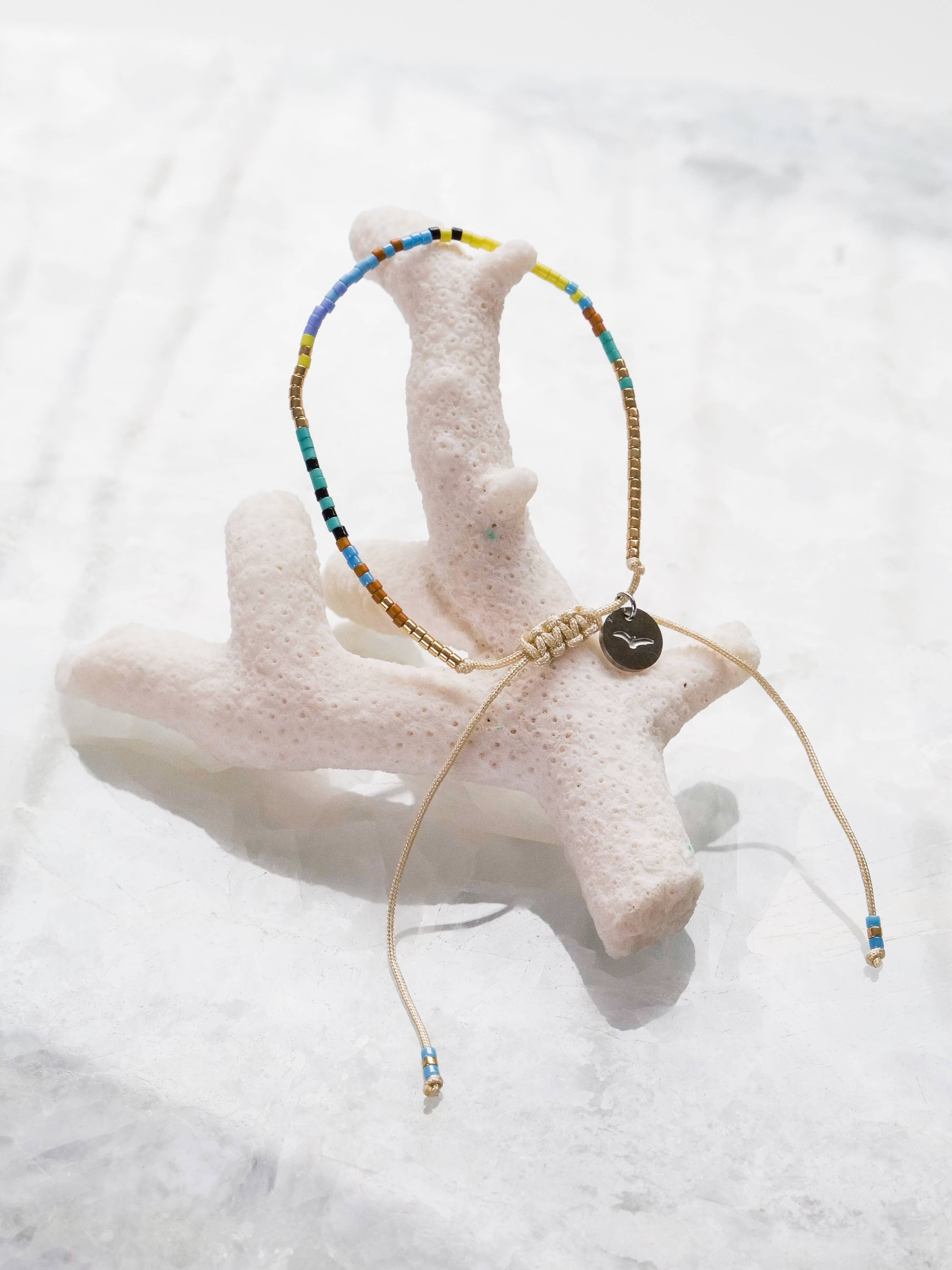 Tiny Bead, Island Bead Bracelet - Lemonade