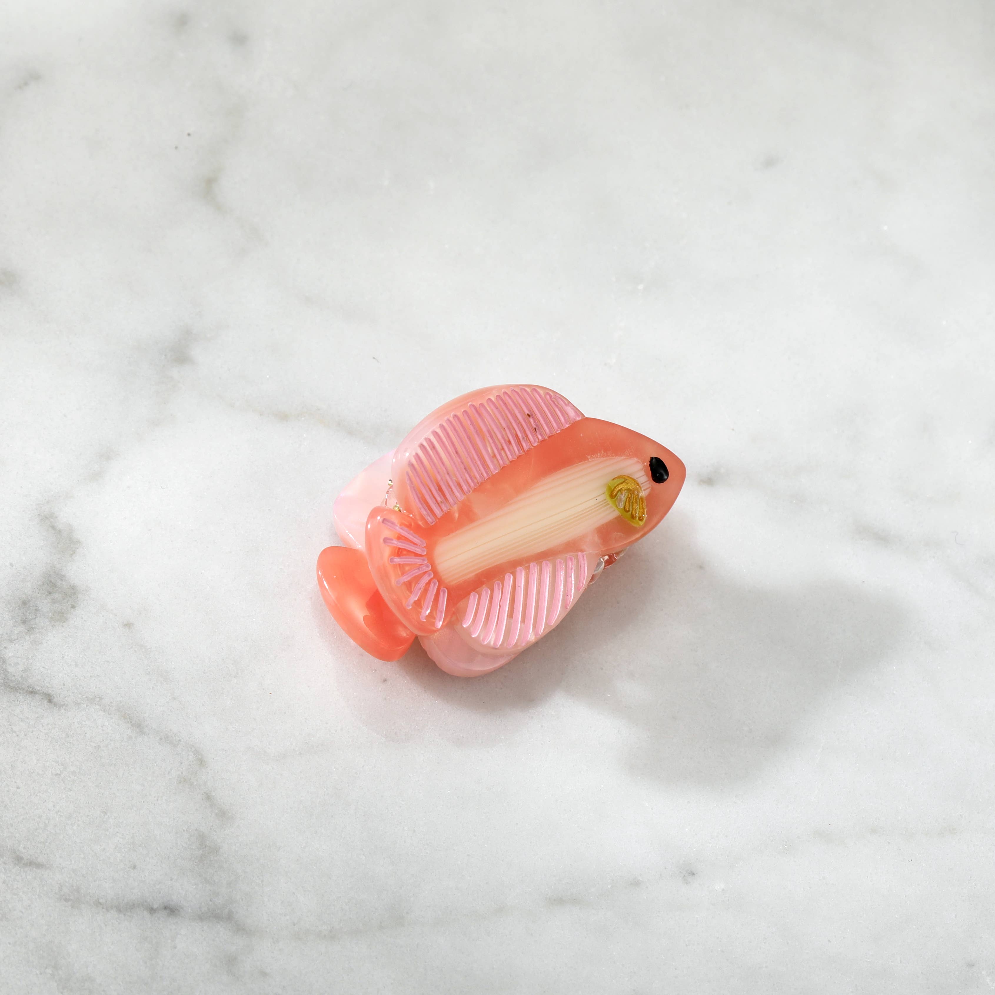 Eco-Friendly Mini Blush Coastline Fish Hair Clip