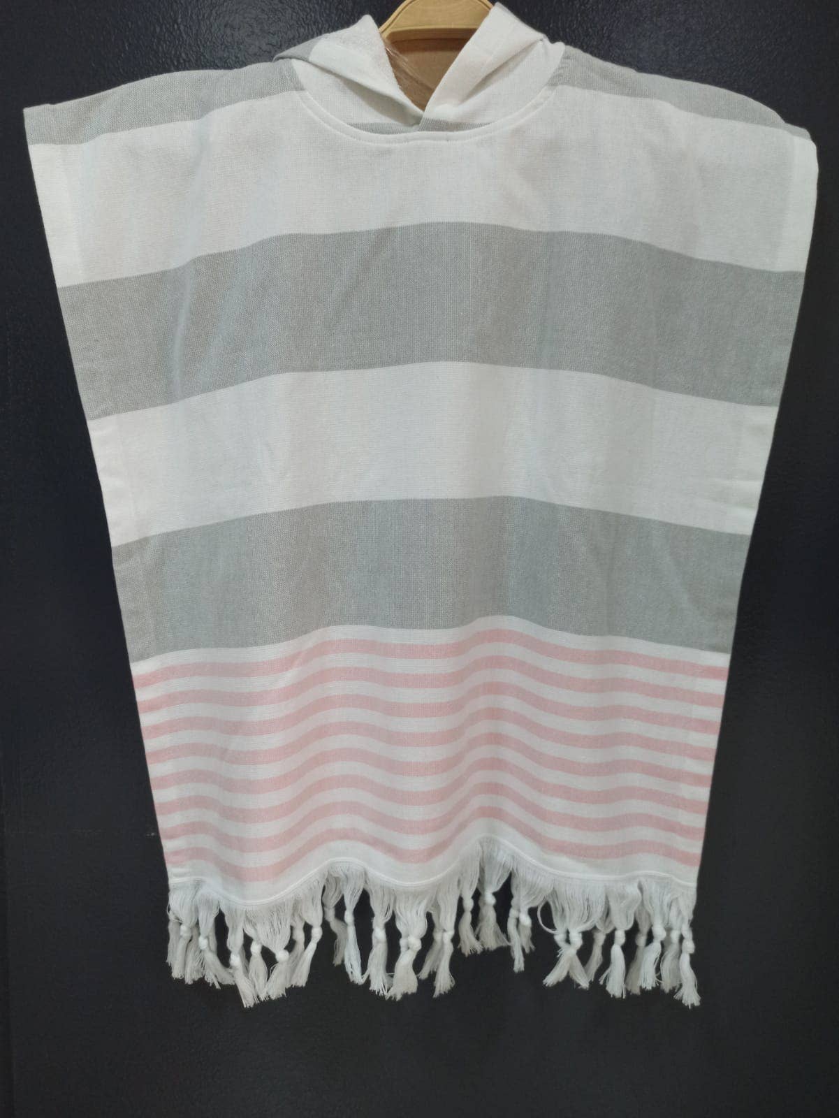 Hooded Poncho Surf Changing Swimming Beach Towel Terrybacked