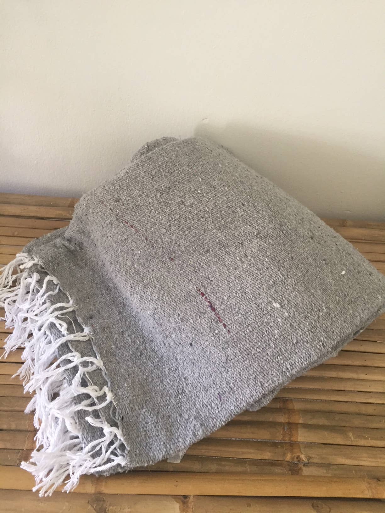 Solid Mexican Throw Blanket | Gold | Tan | Yoga | Mint