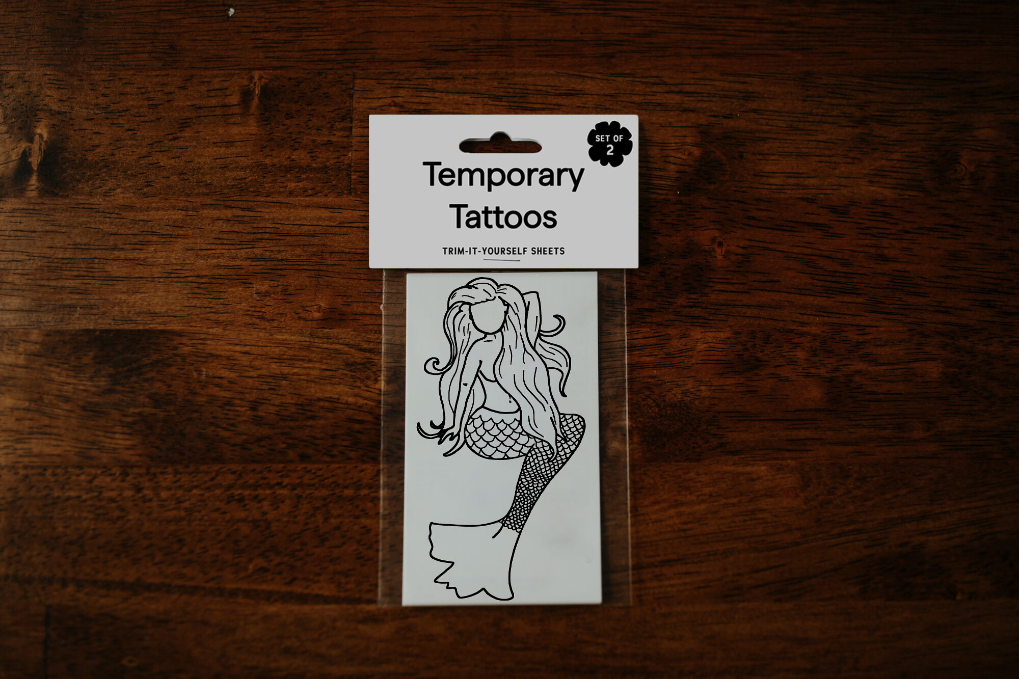 Mermaid Temporary Tattoos: Yellow