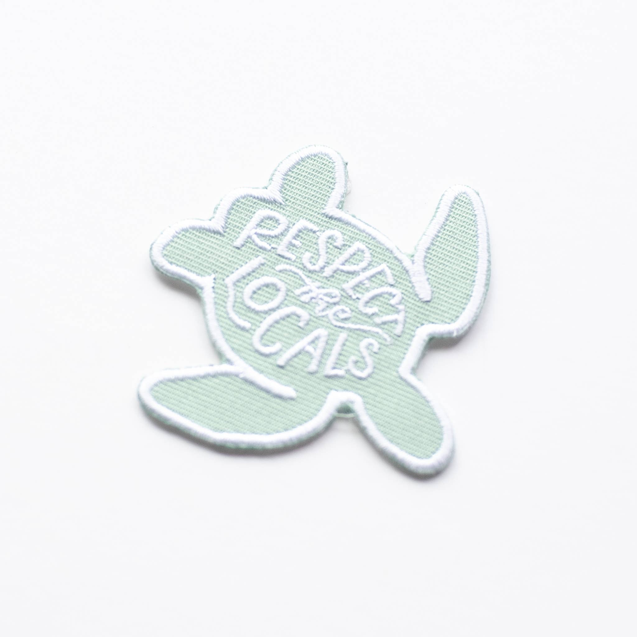 Respect The Local's Turtle Embroidered Iron-on Patch