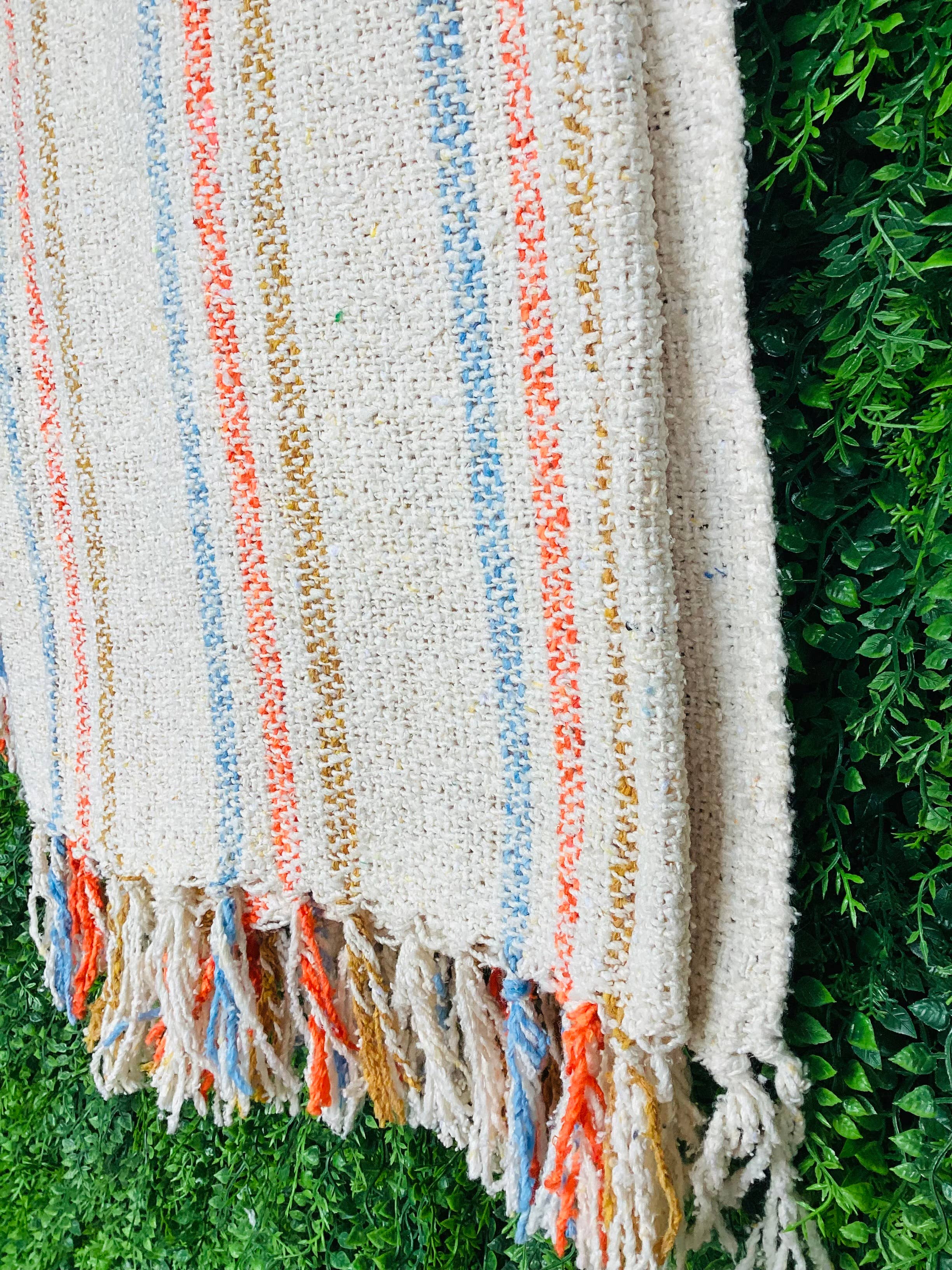 Sun Coast Beach Blanket l Mexican Blanket l Throw