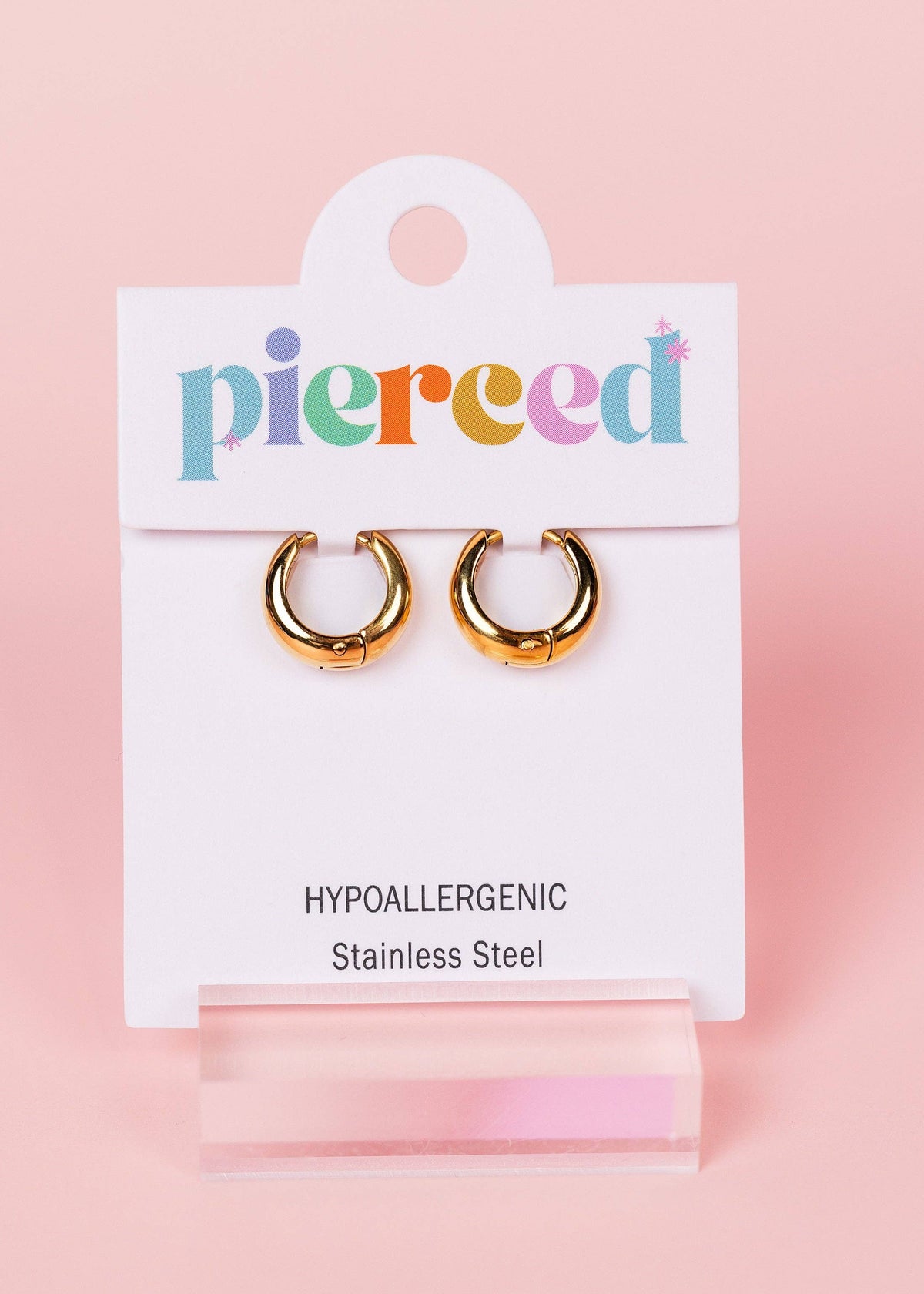 Small Teardrop Huggies