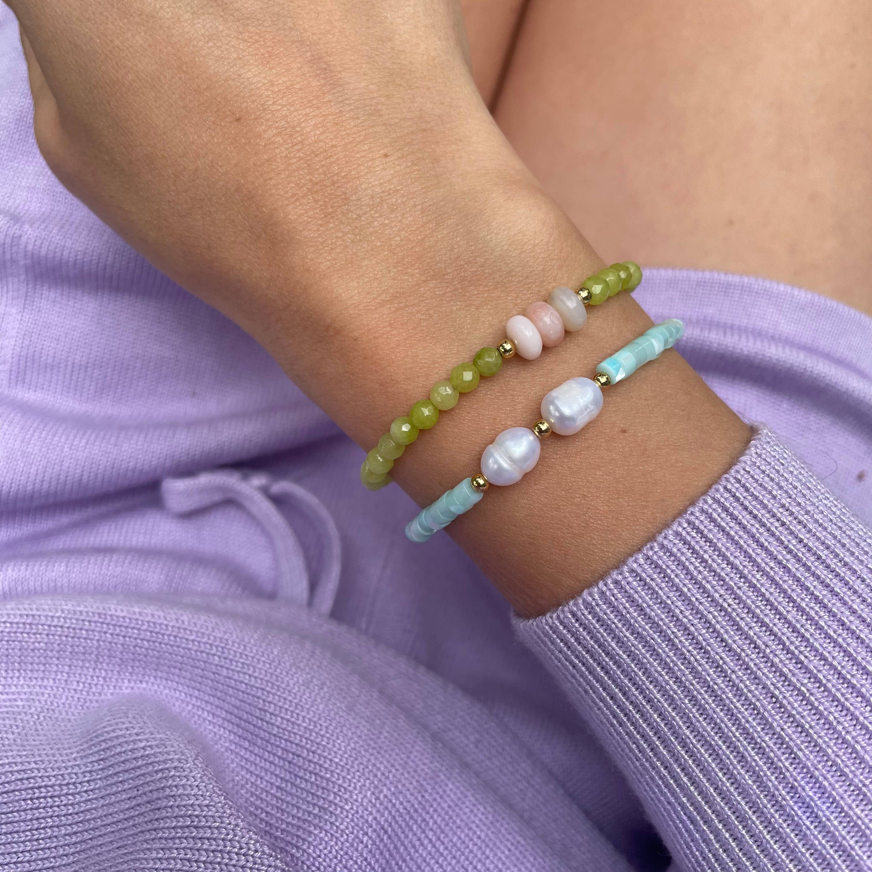 driftaway jewelry - Peridot Jade Bracelet