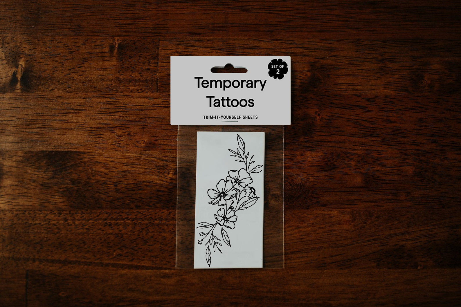 Poppy Bouquet Temporary Tattoos