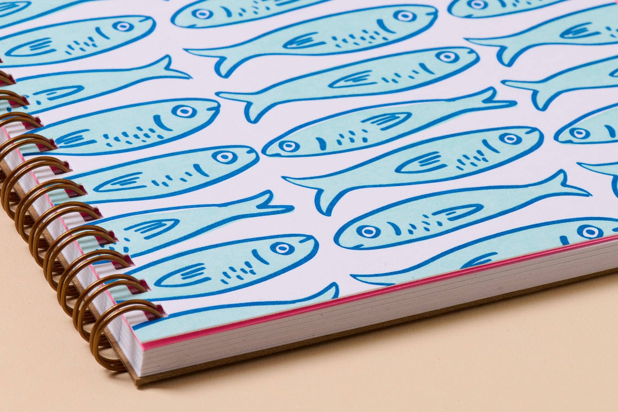 Sardine Letterpress A5 Spiral Notebook