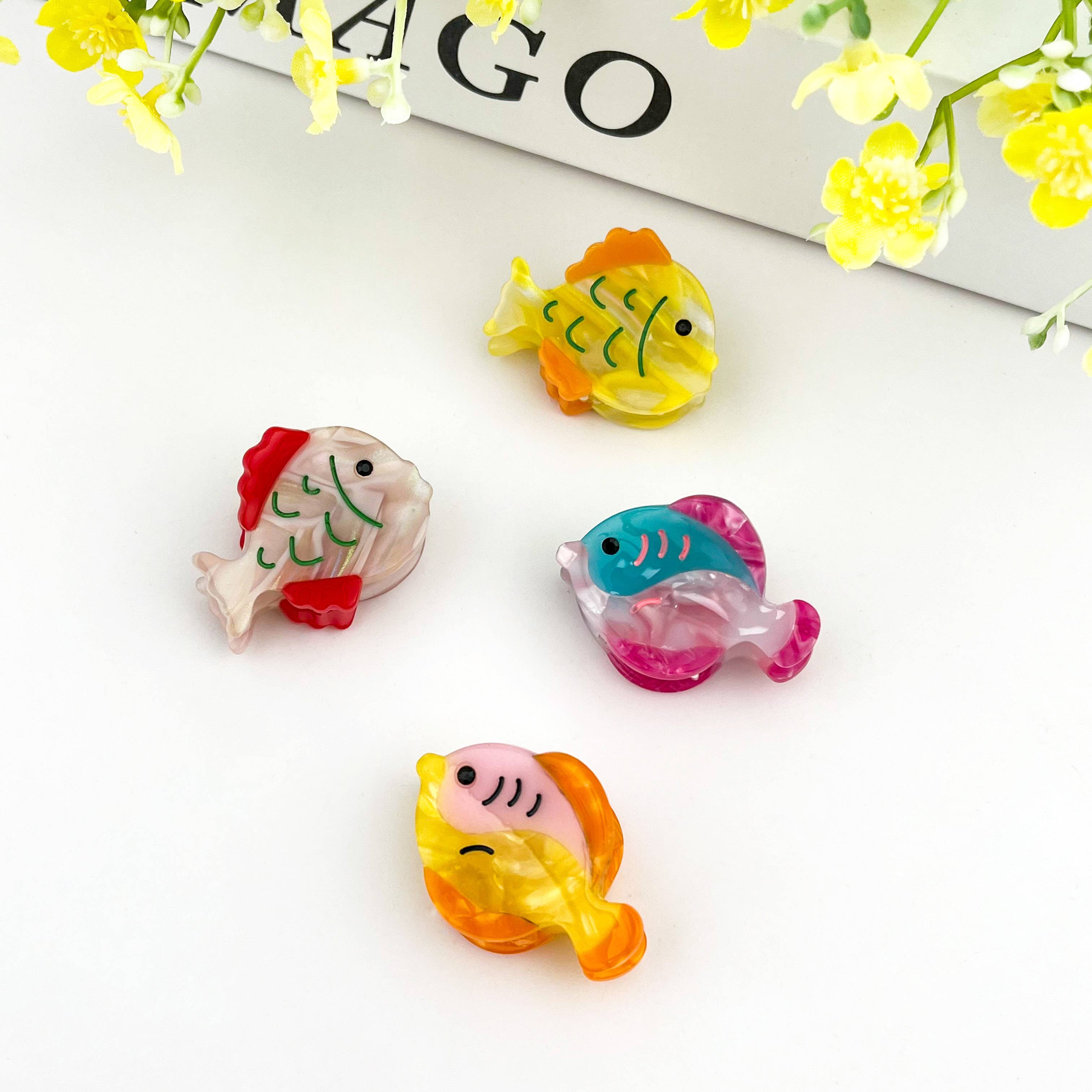 Ocean Fish Mini Claw Clip, Whale Hair Clip