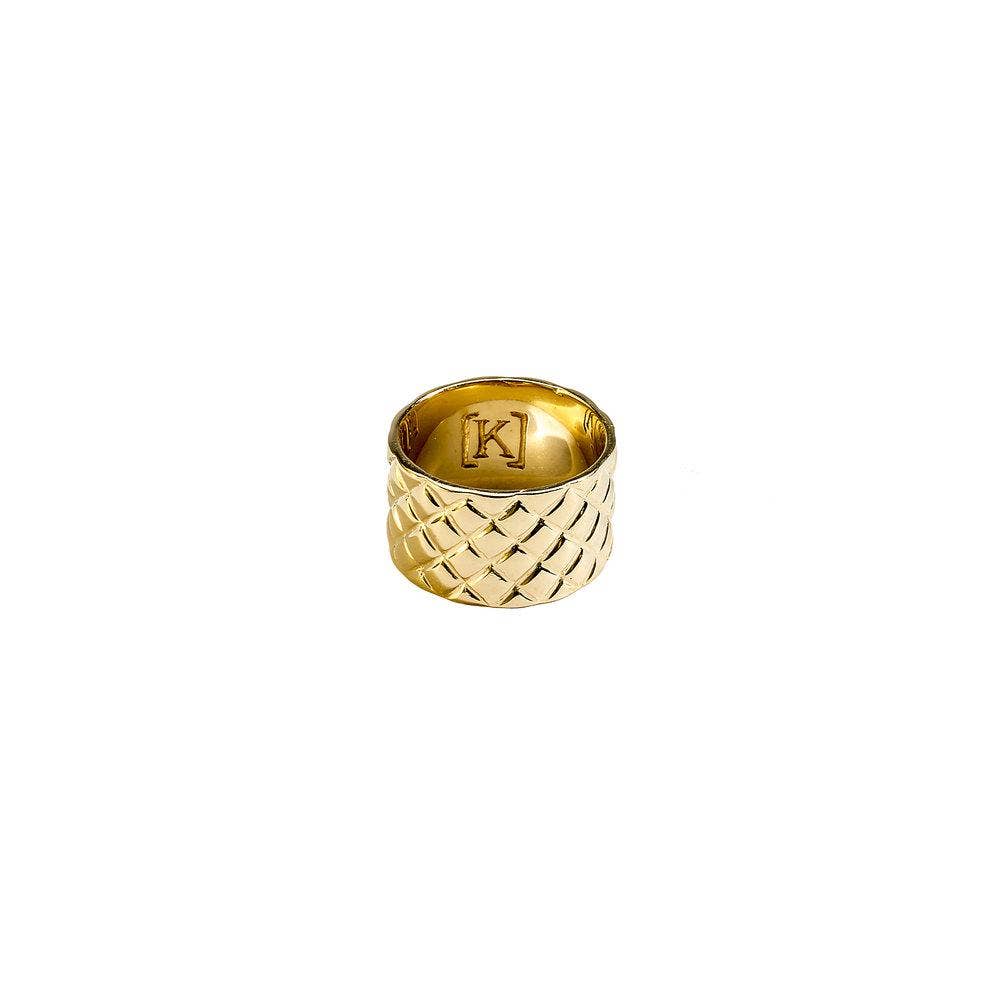 Pineapple Texture Band Ring