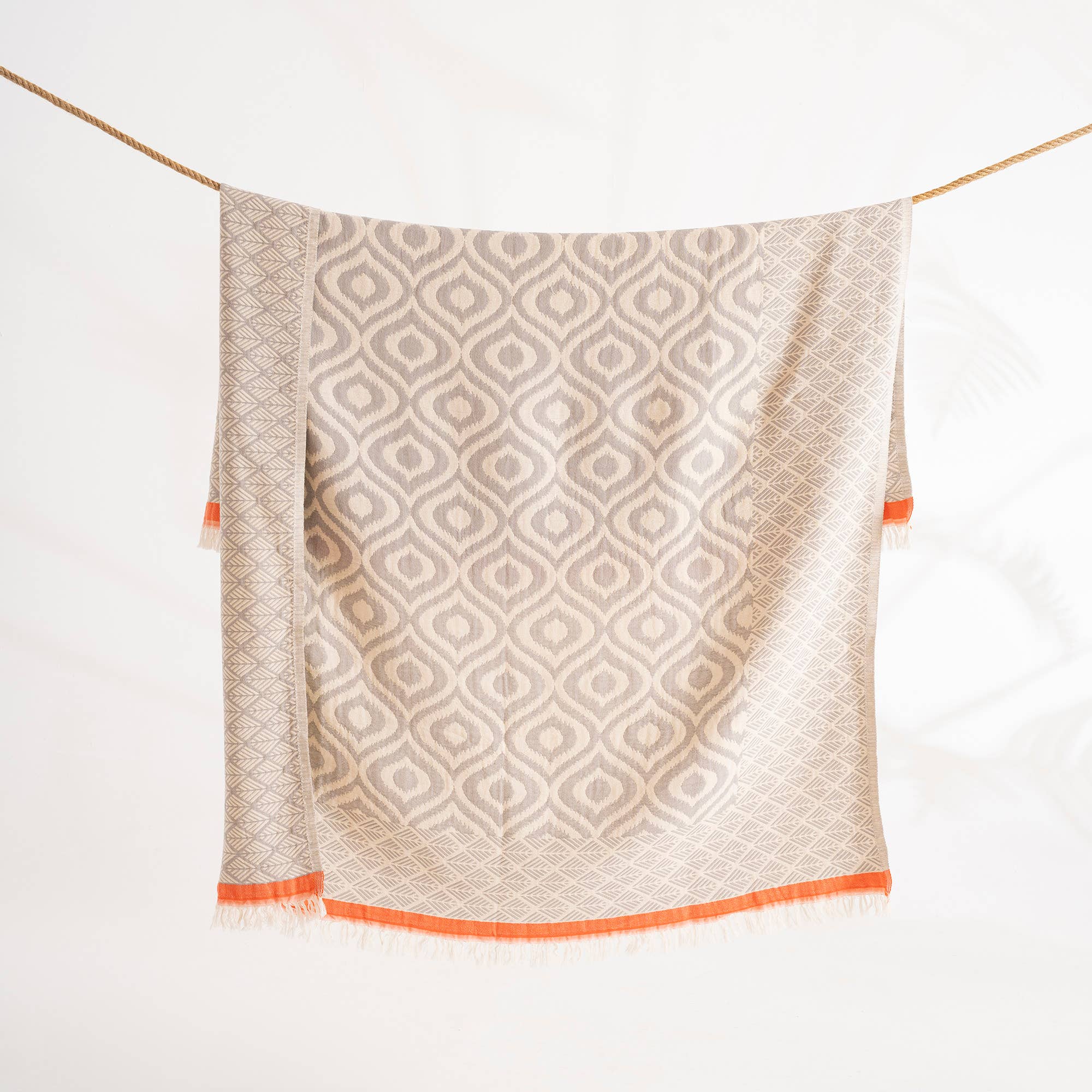 100% Cotton Throw Blanket Home Decor 51x67" Farmhouse Cover