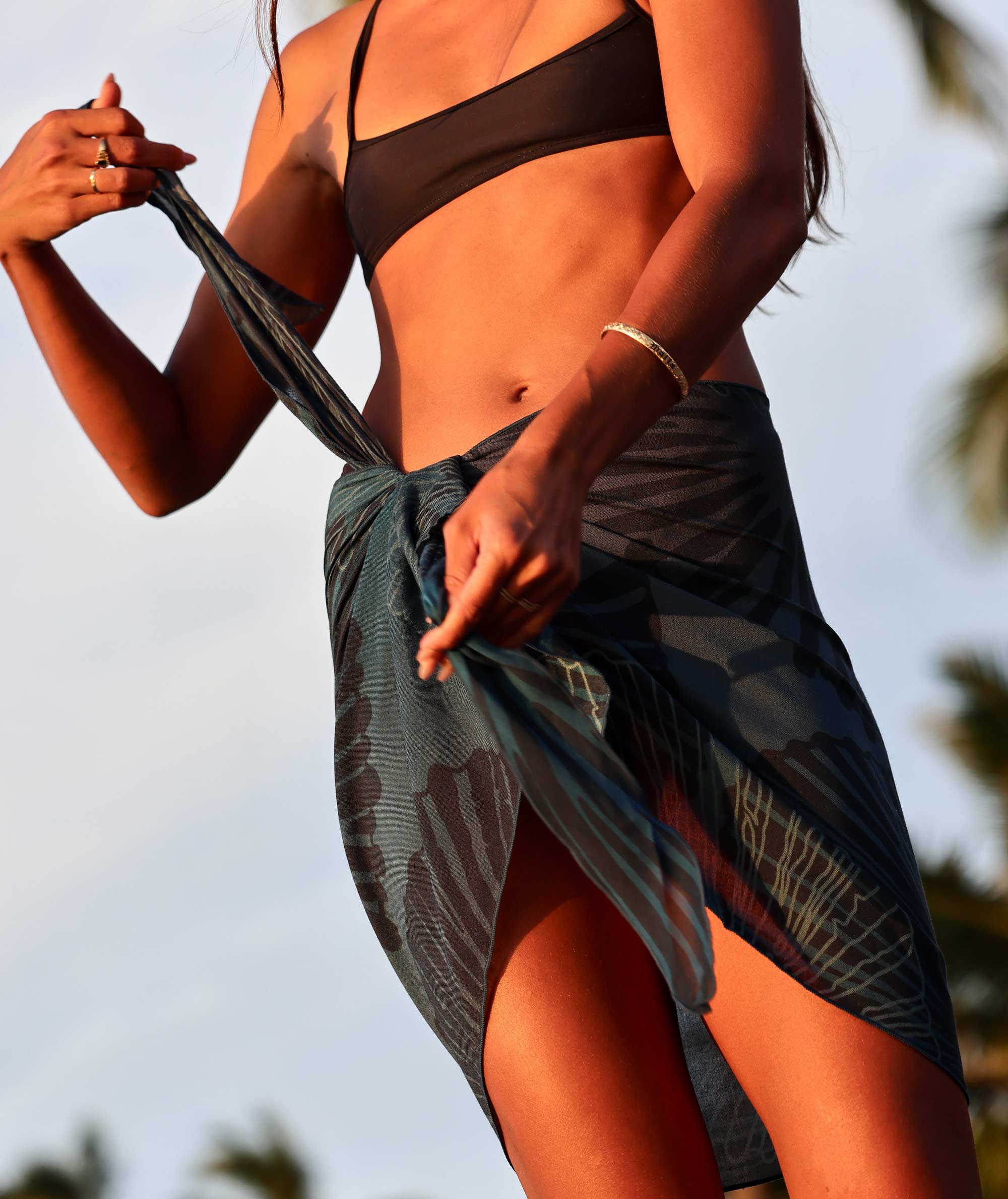 ʻOpihi Navy Mini Pareo