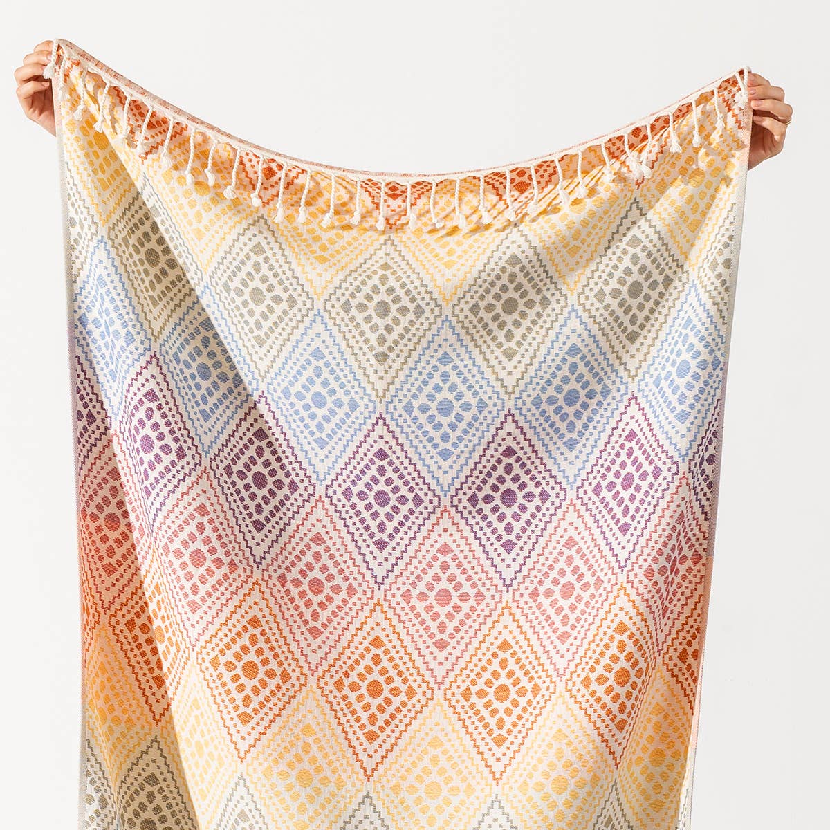 Multicolor Turkish Towel Bath Beach Spa Pool Terry-backed